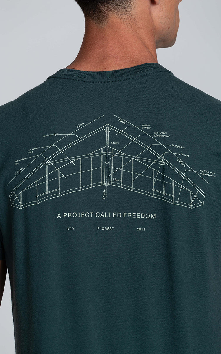 Camiseta Project Freedom Verde Escuro
