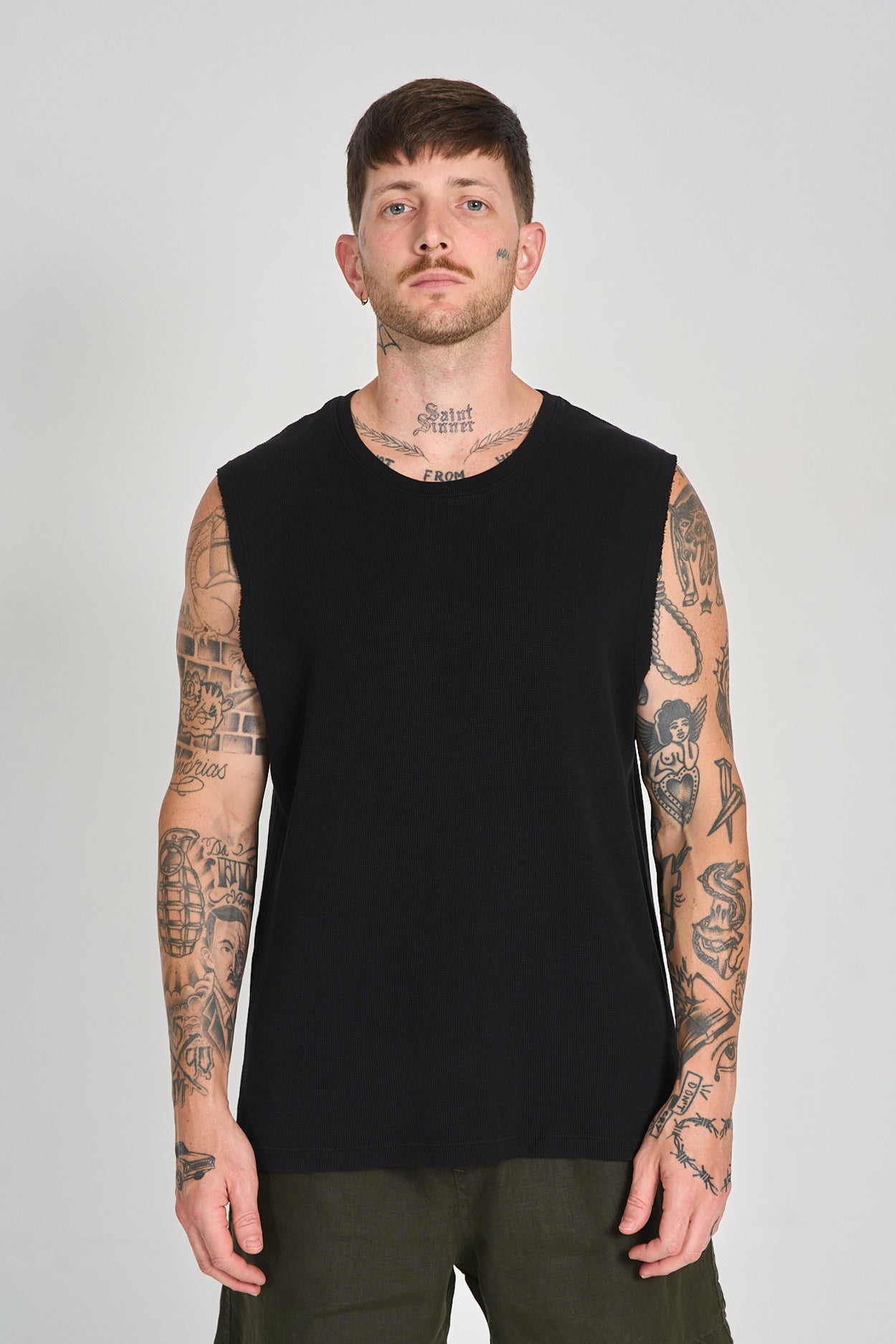 Regata Quadrile Preto Reativo