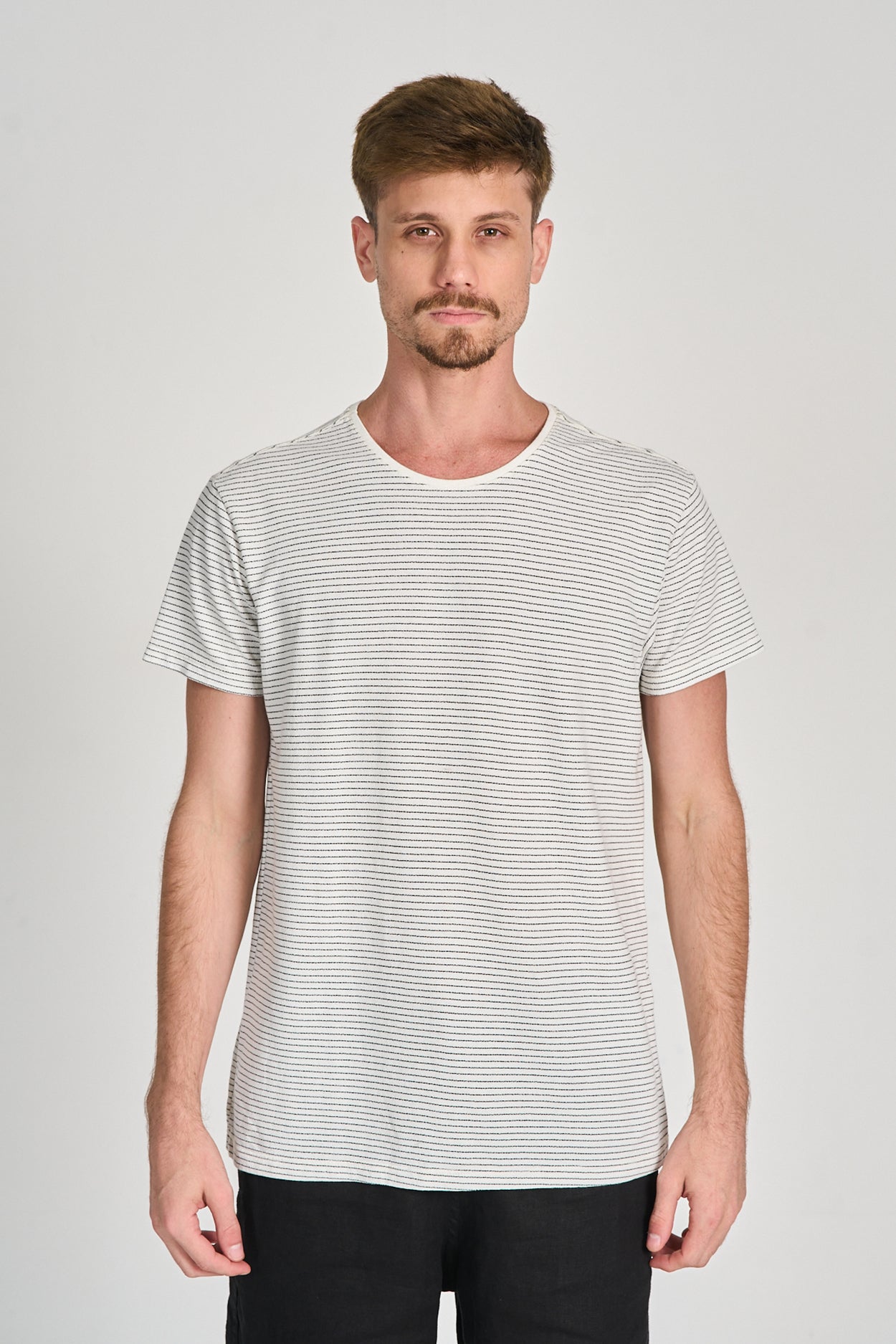 Camiseta Pasco Listrada Branco