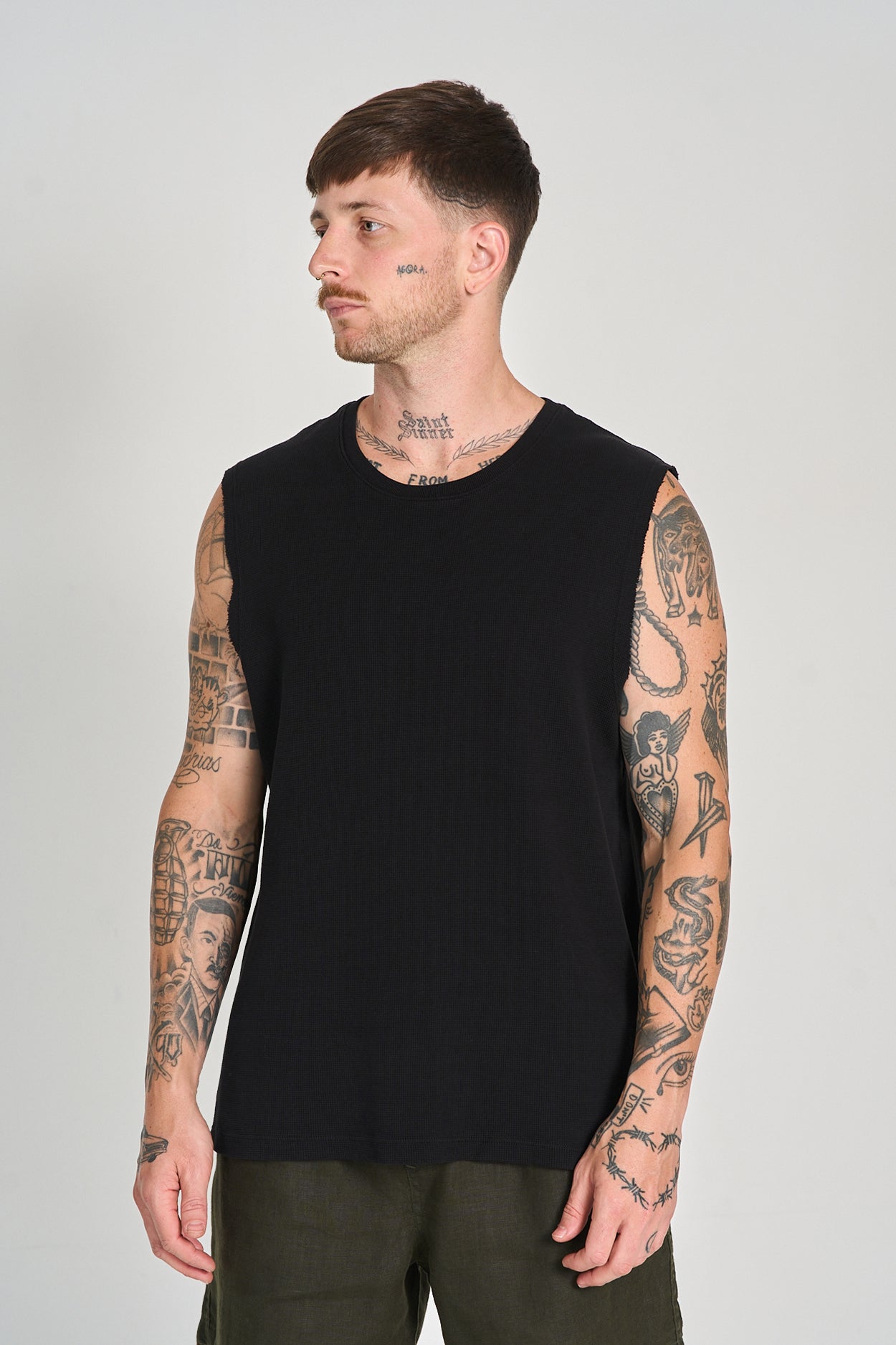 Regata Quadrile Preto Reativo