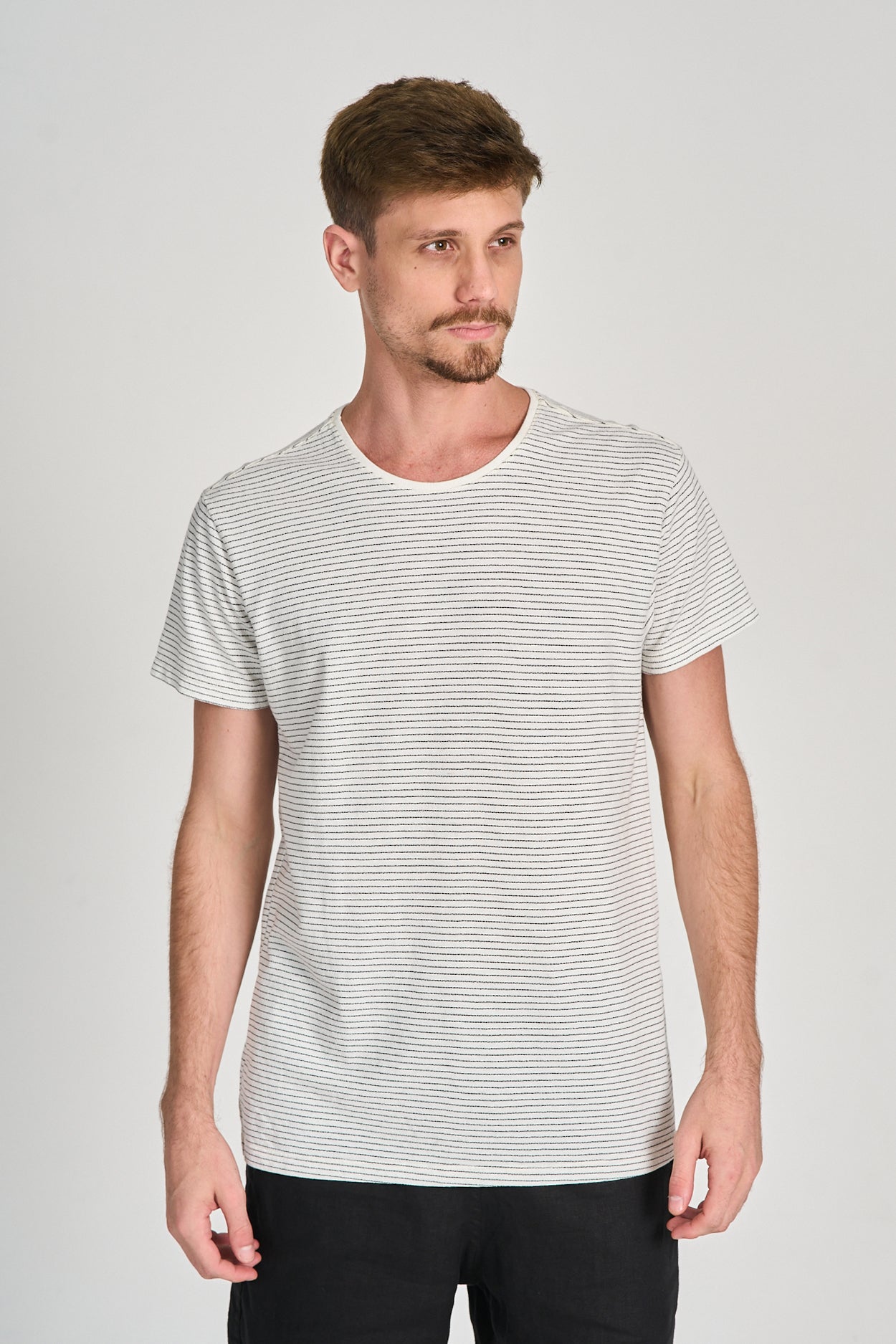 Camiseta Pasco Listrada Branco