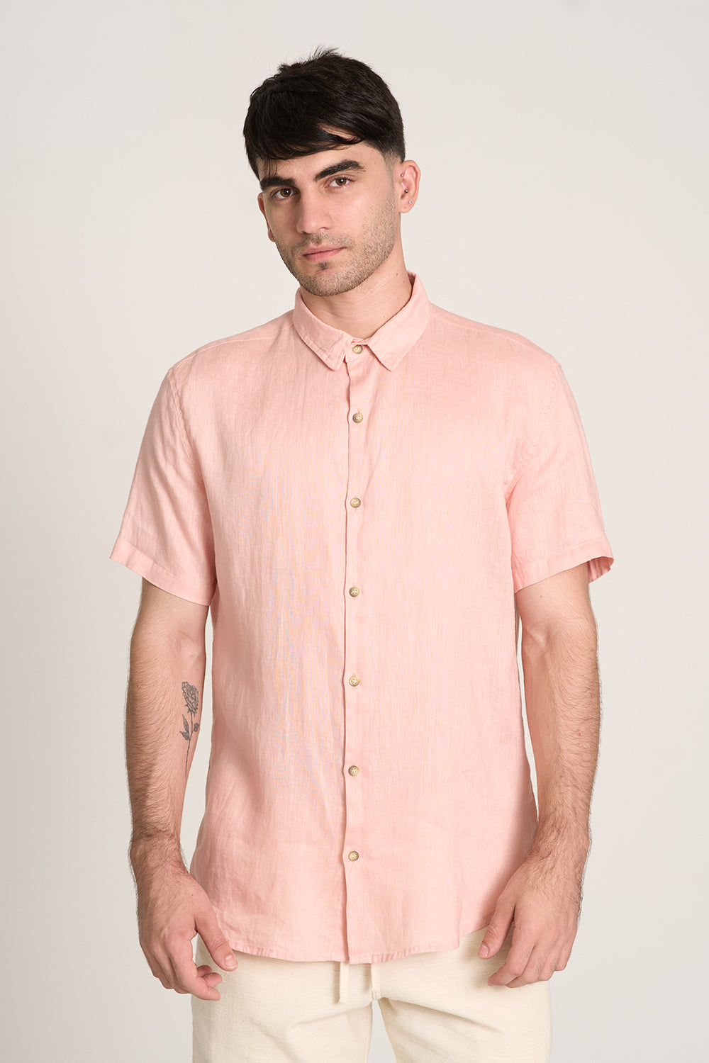 Camisa Puro Linho MC ROSE