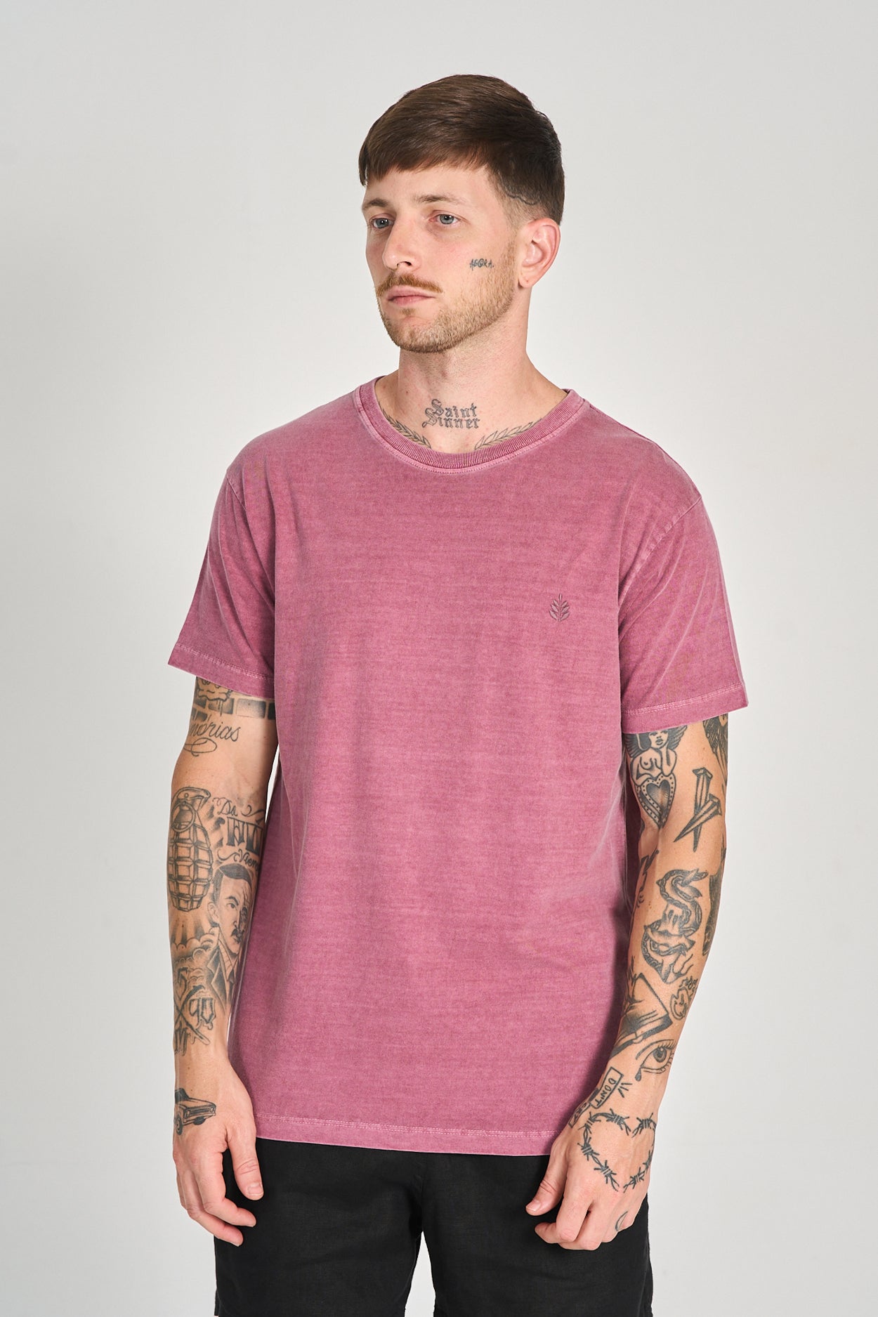 Camiseta Basic Stone Bordo