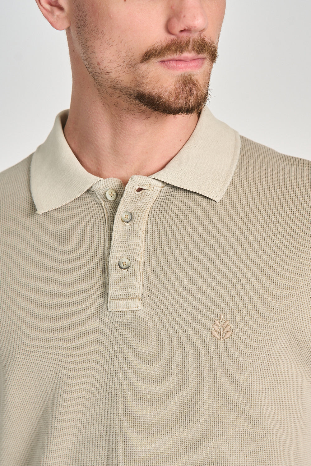 Camisa Polo Quadrile Caqui
