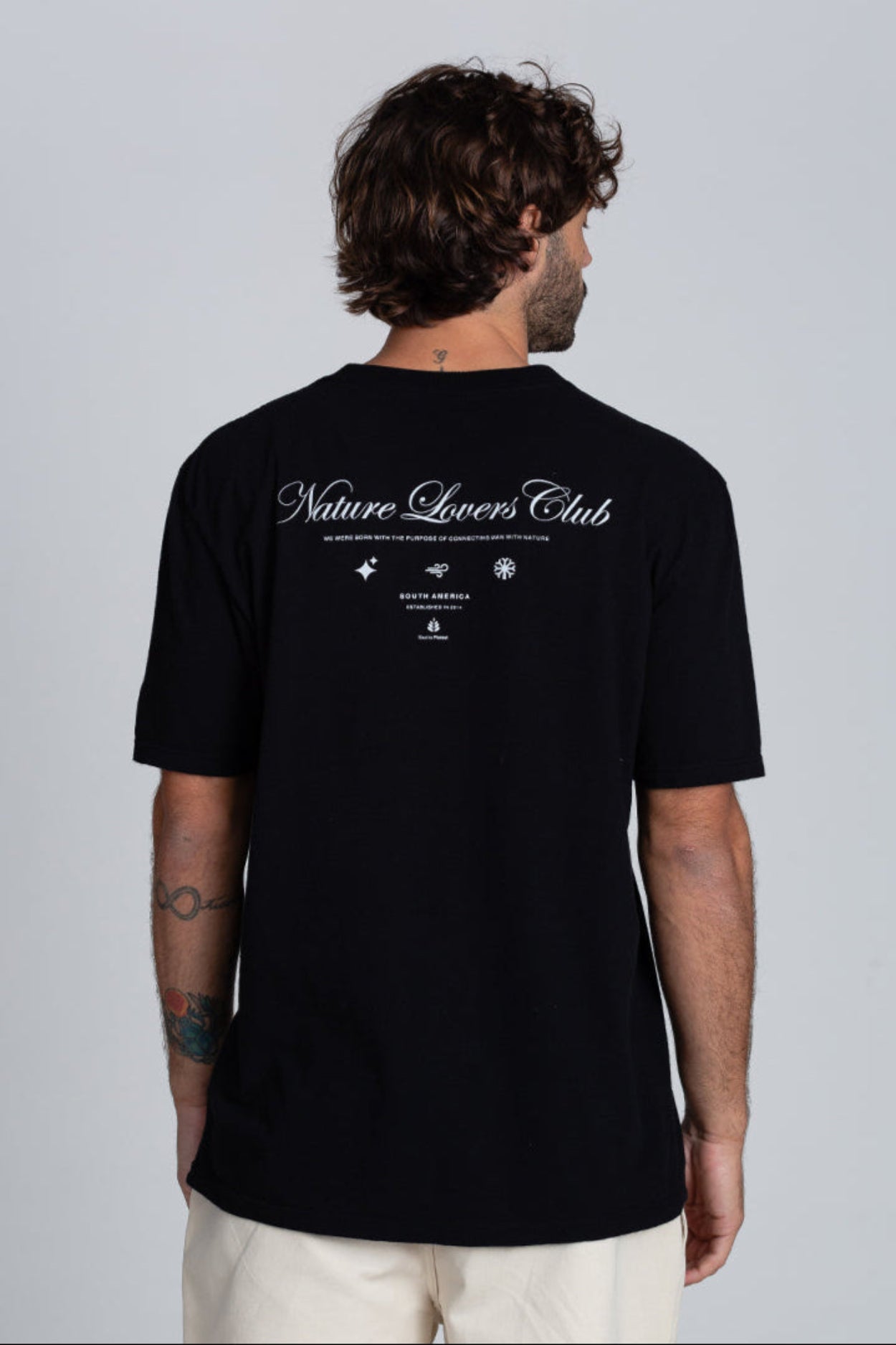 Camiseta Nature Lovers Club Oversized Preto
