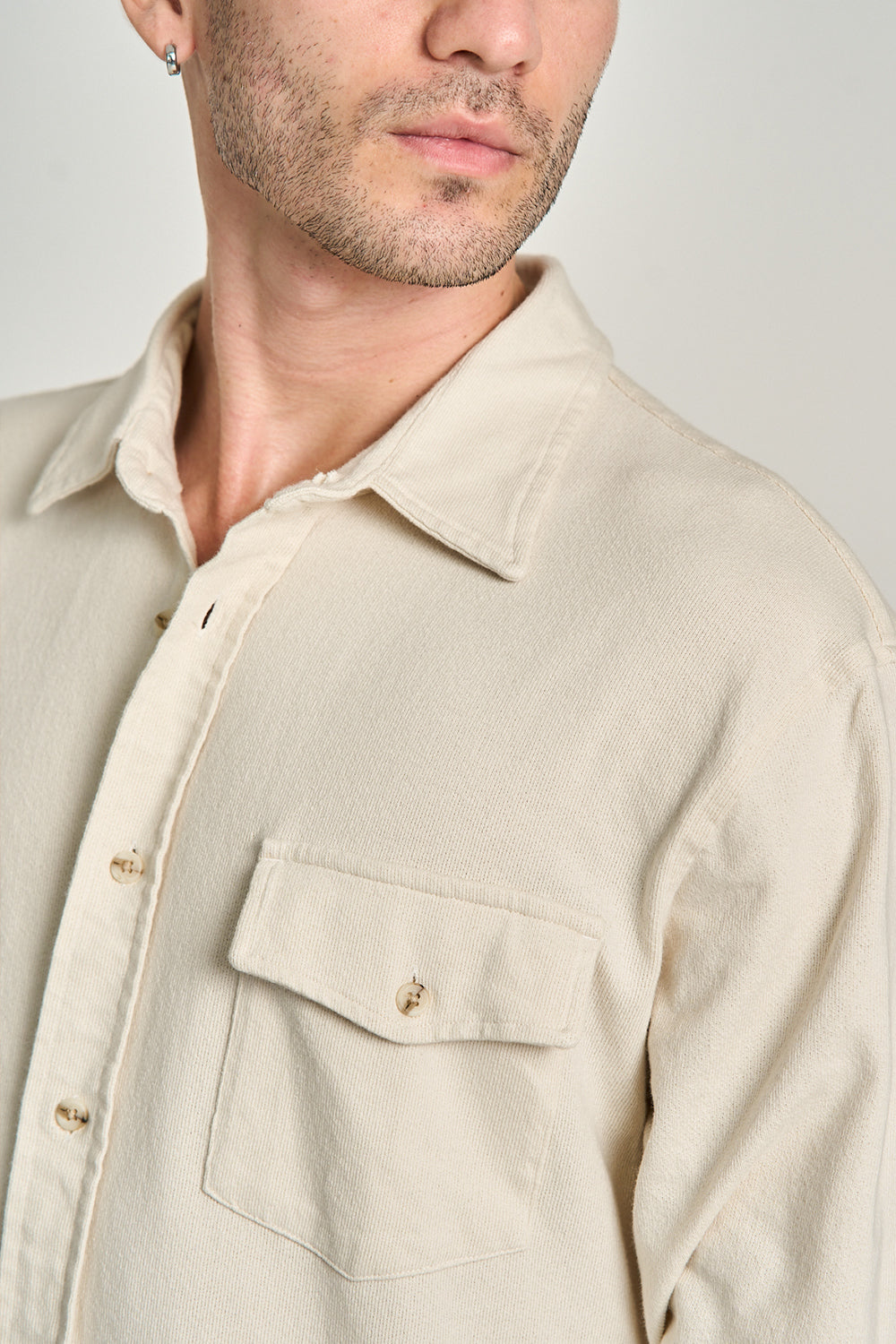 CAMISA BLANC ML Bege