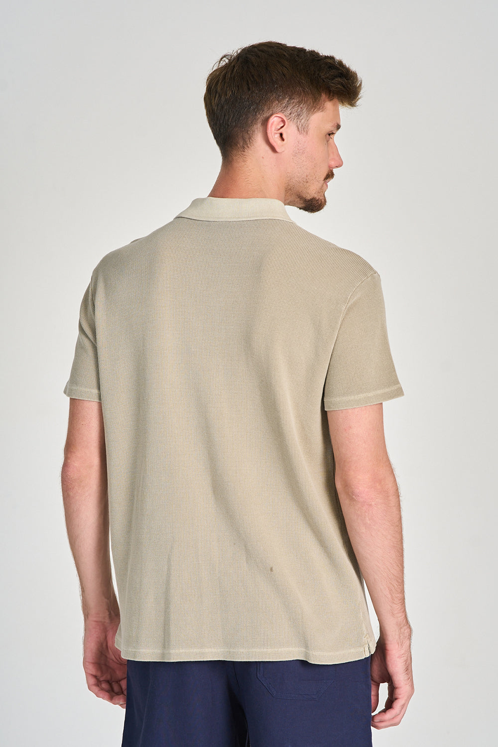 Camisa Polo Quadrile Caqui