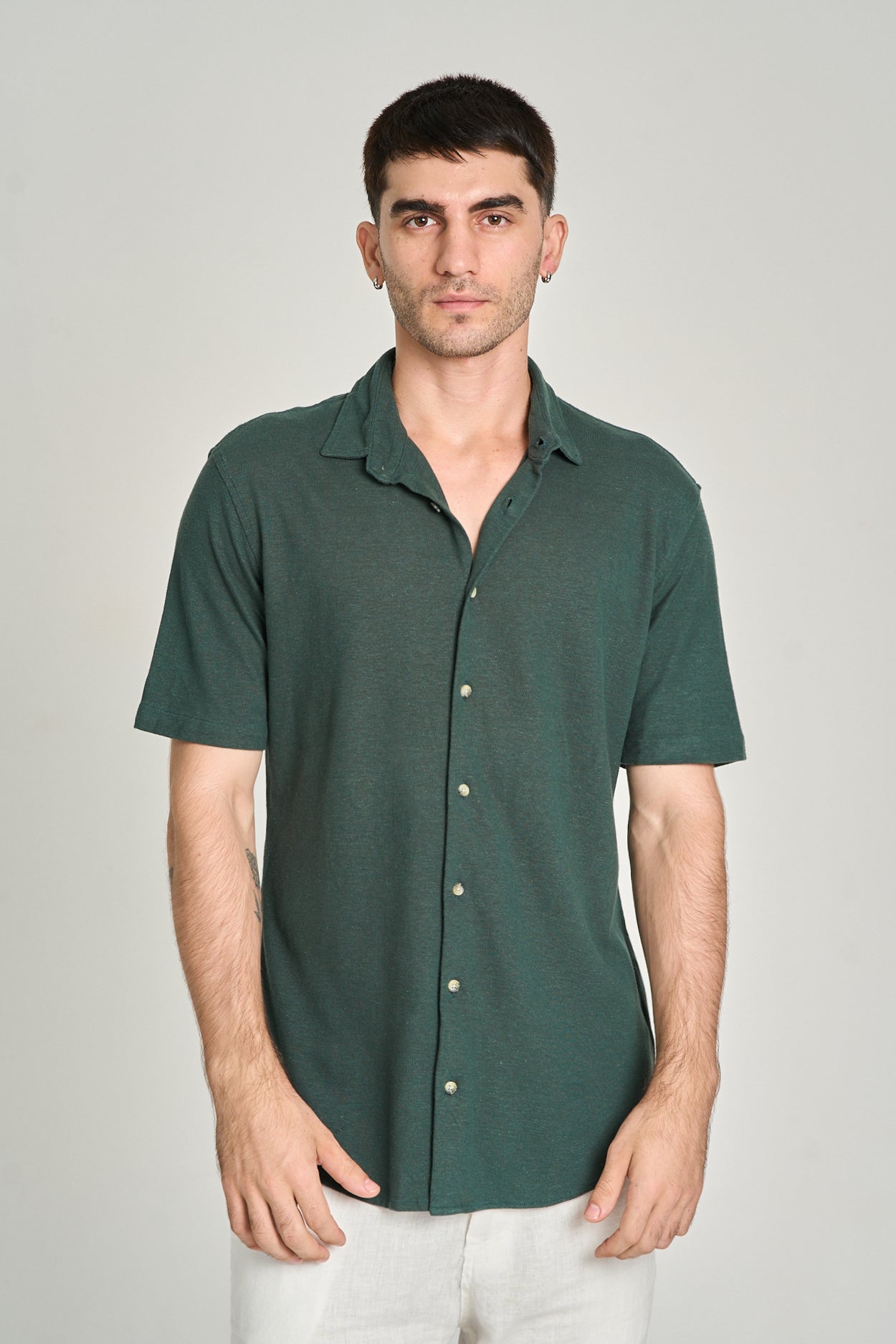 Camisa Canhamo Mc Verde