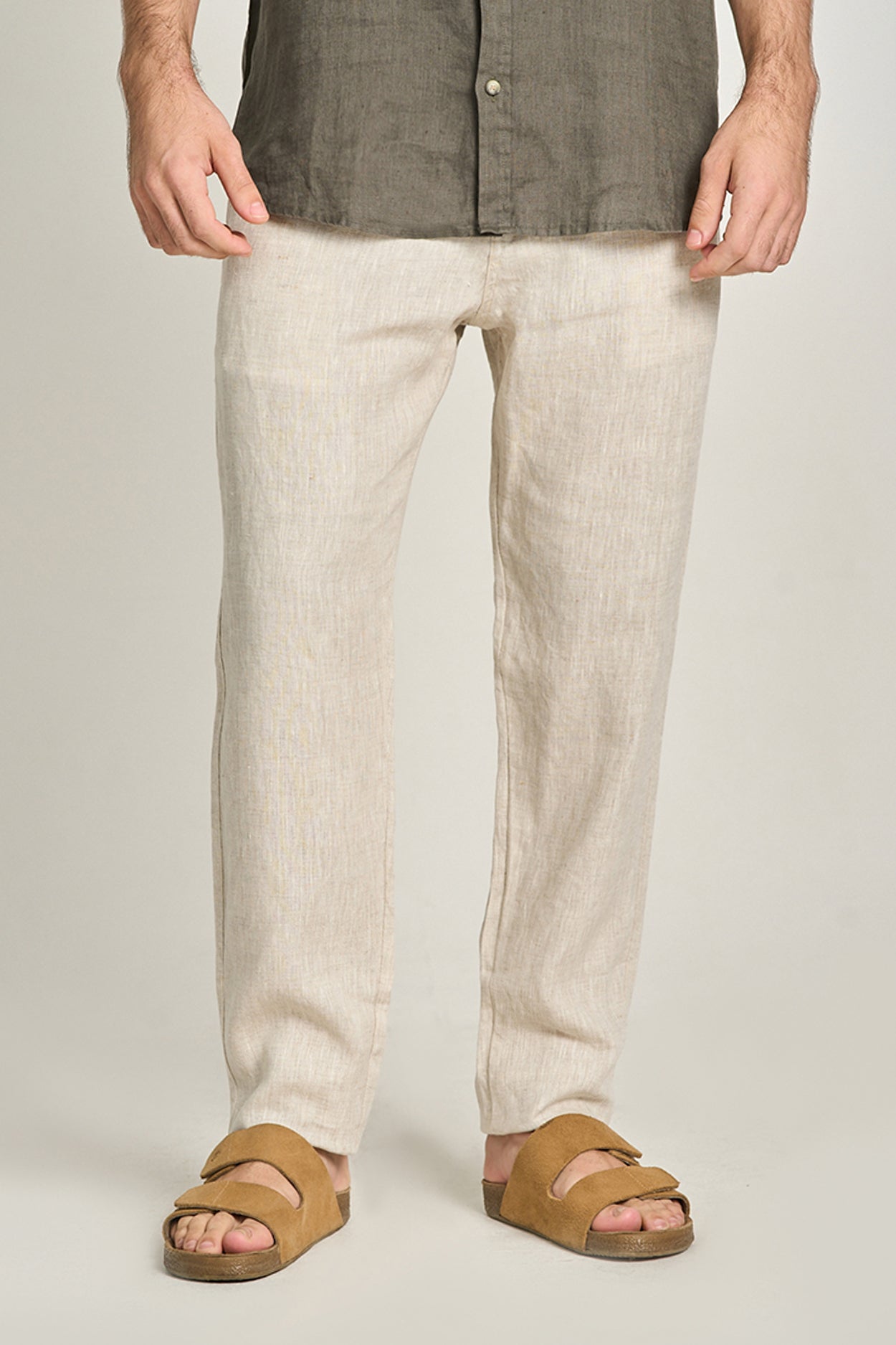 Calça Puro Linho Natural