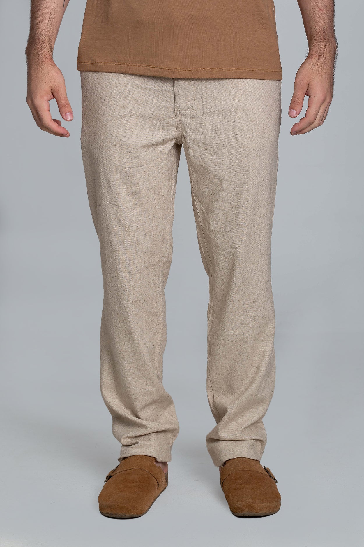 Calça Quiet Linho Bege