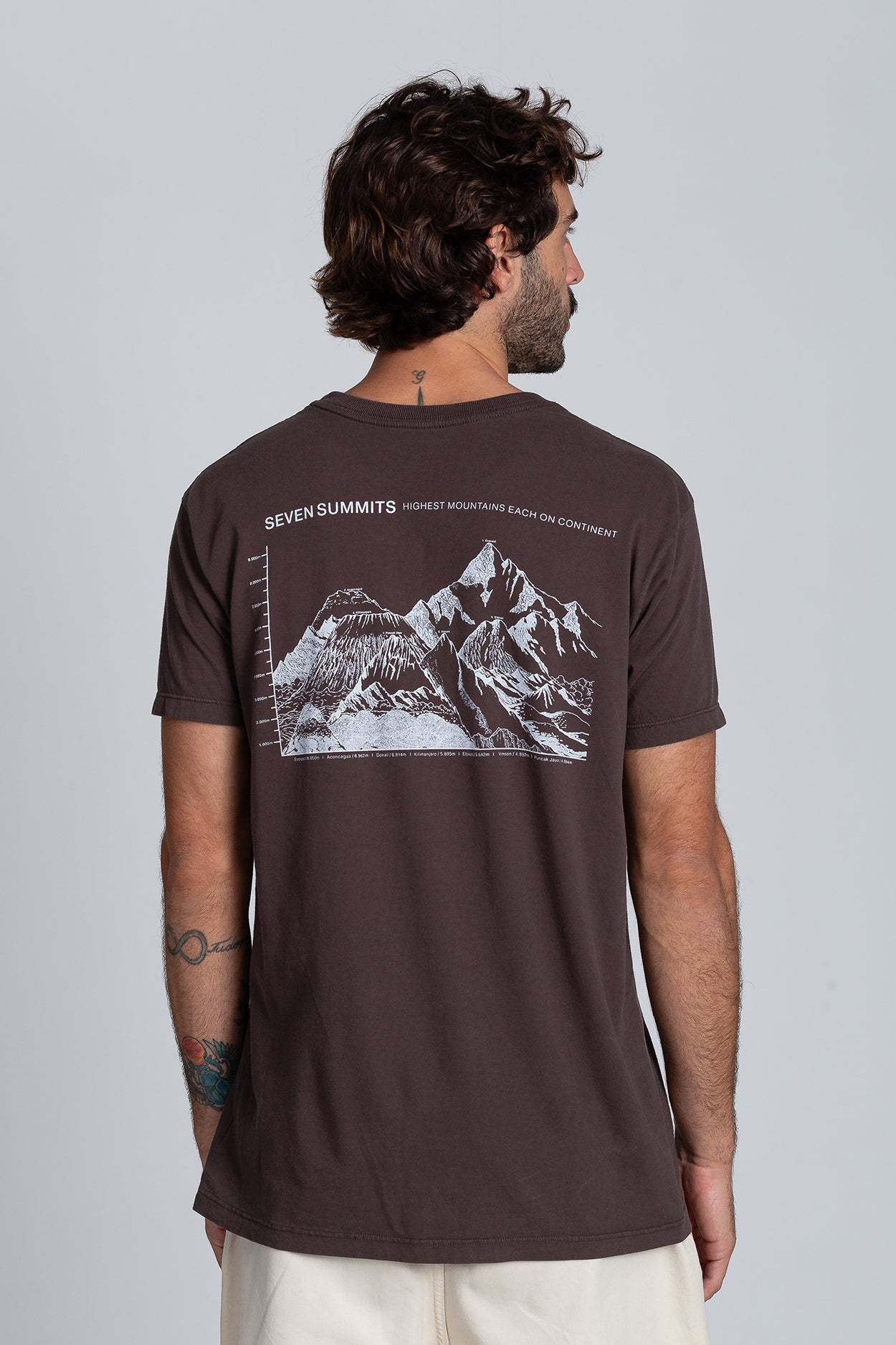 Camiseta Seven Summits Marrom