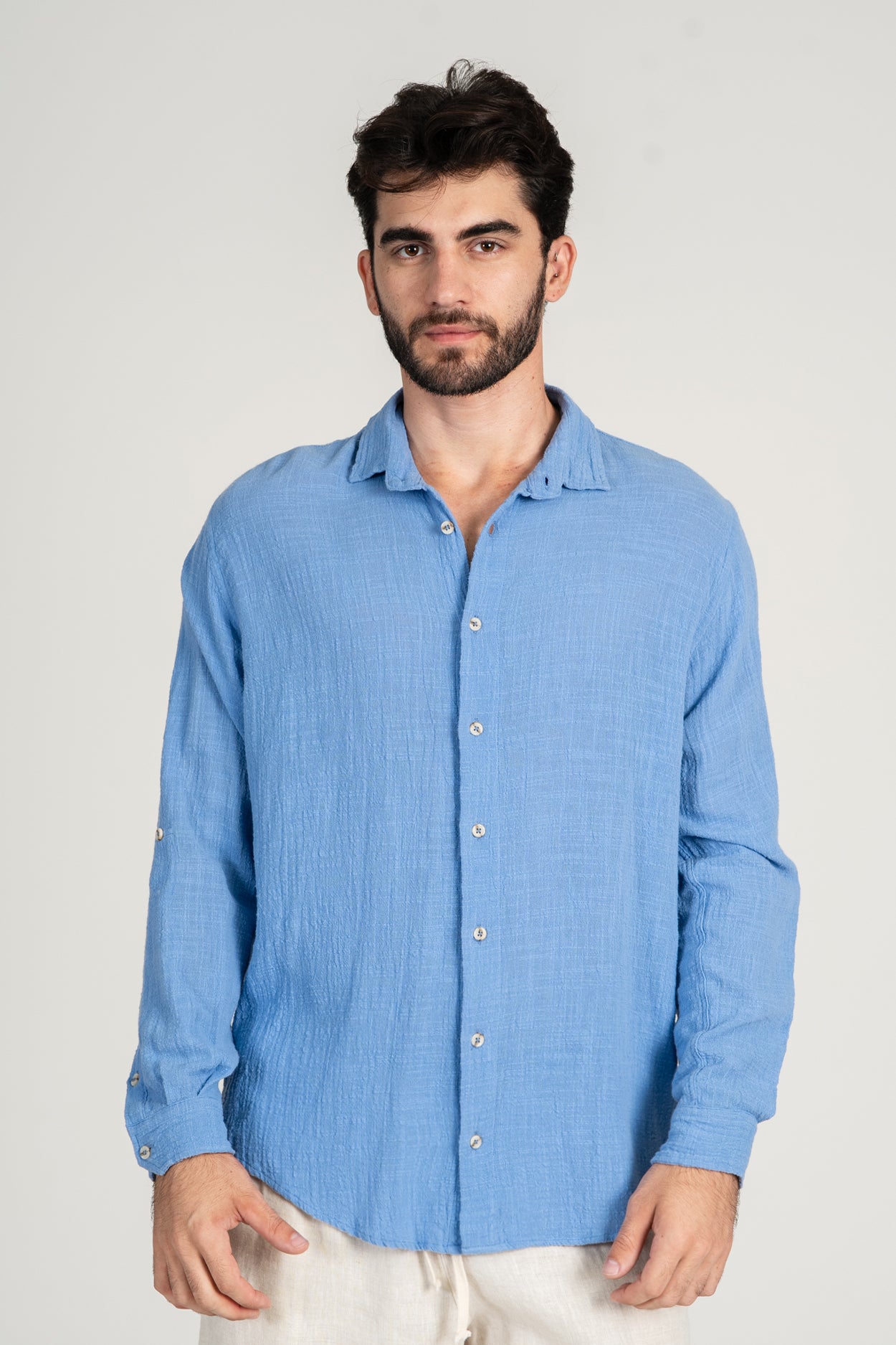 Camisa Rústica ML Azul Frescor