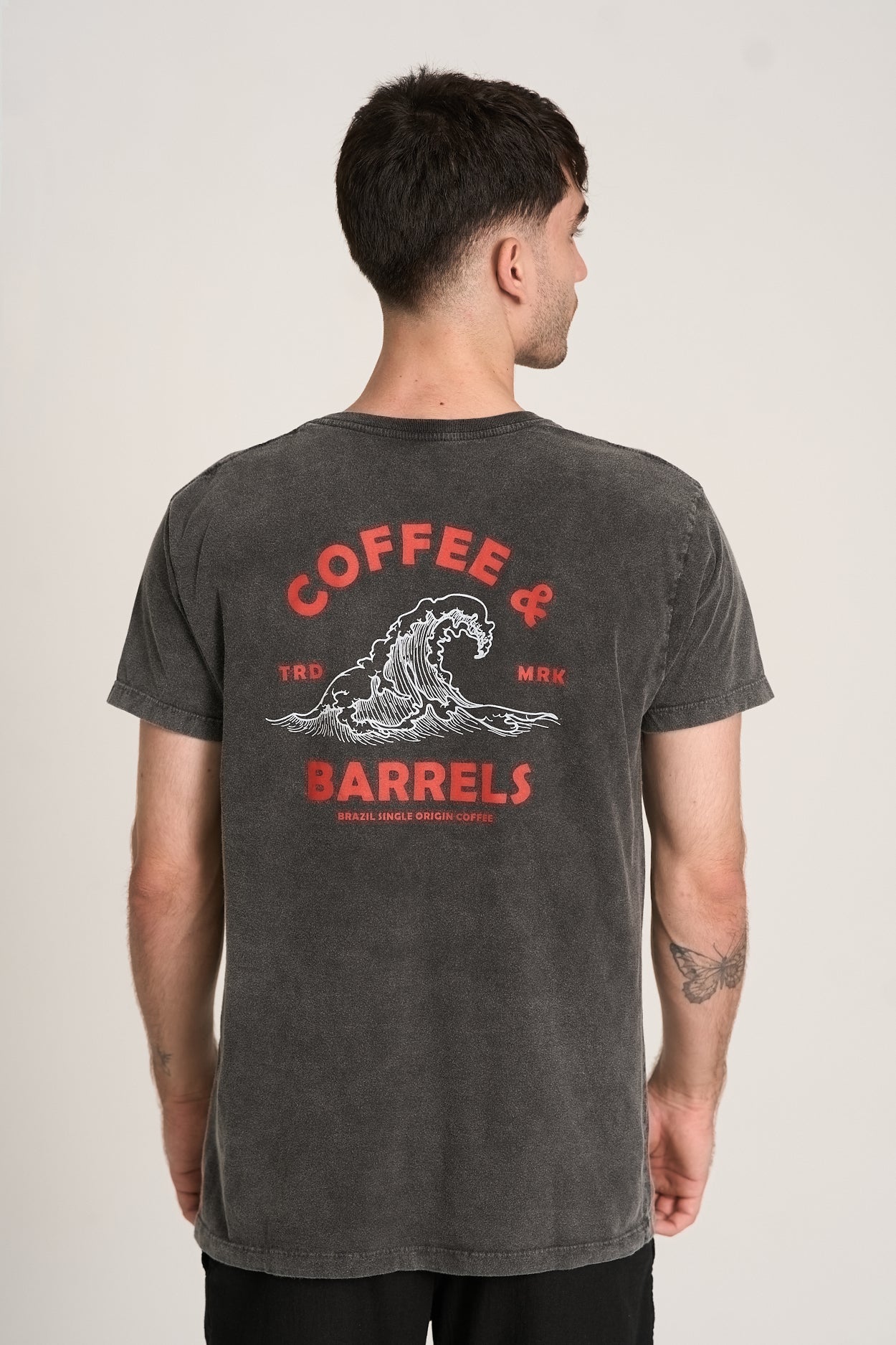 Camiseta Coffee & Barrels Preto Marmo