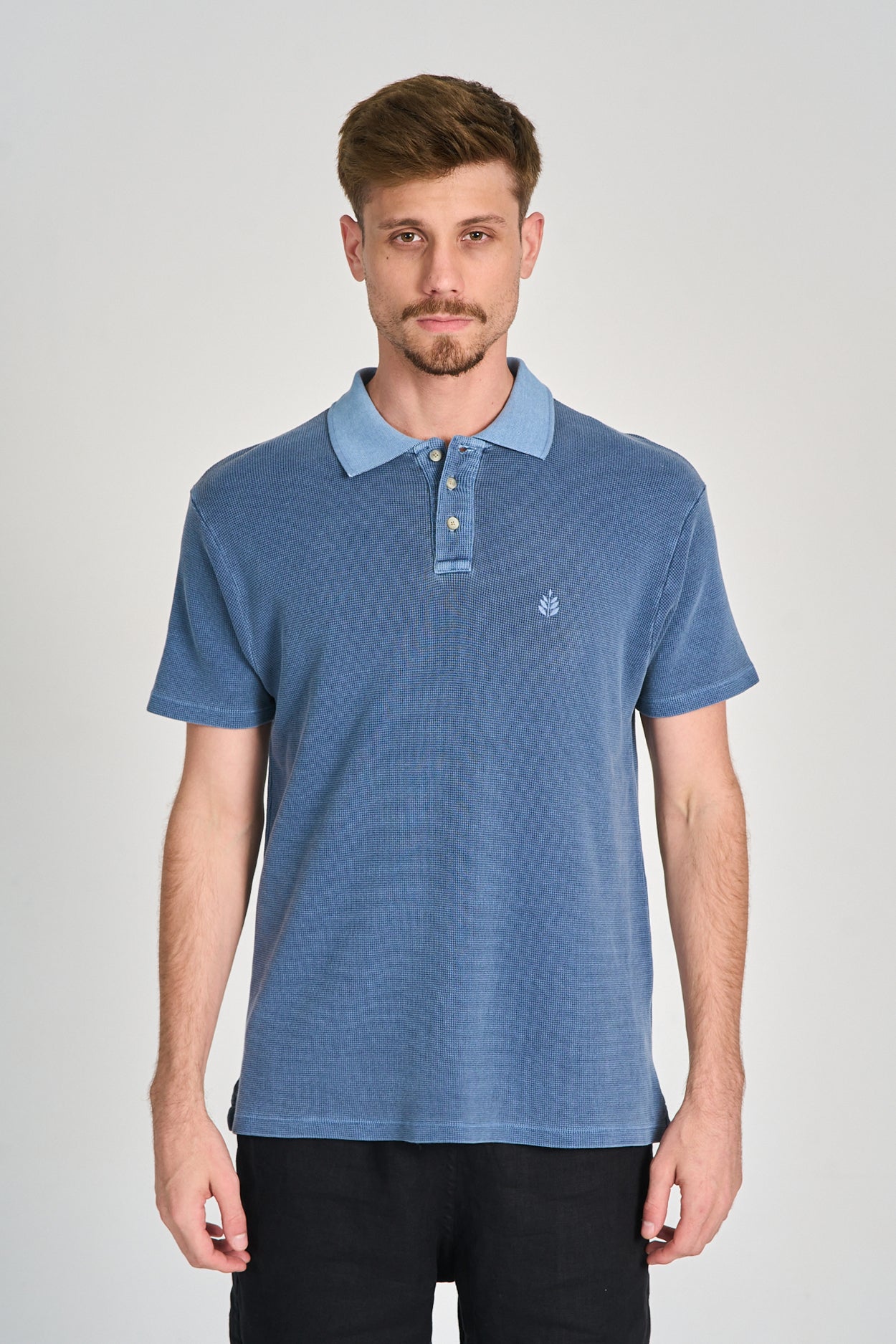 Camisa Polo Quadrile Azul