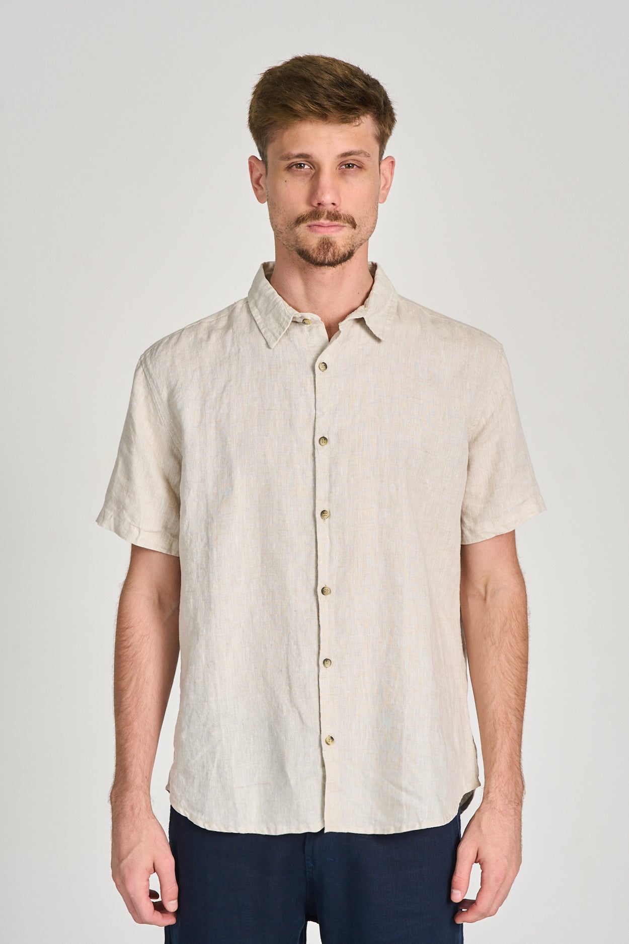 Camisa Puro Linho MC Natural