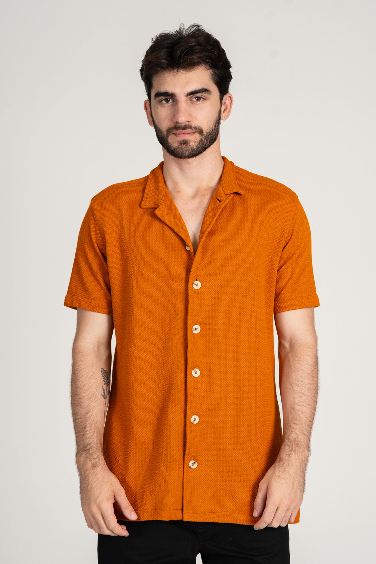 CAMISA HERITAGE MC TERRACOTA