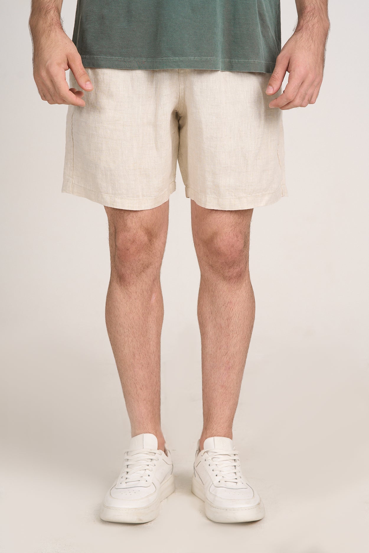 Short Puro Linho Natural