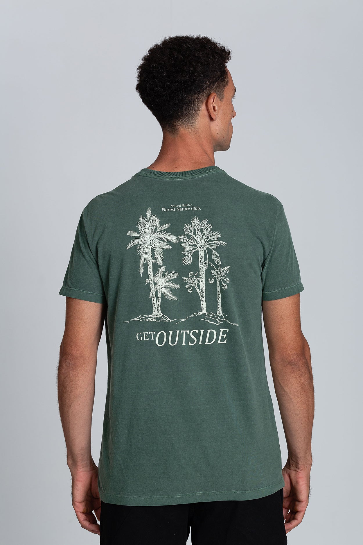 Camiseta Get Outside Stone Verde Escuro