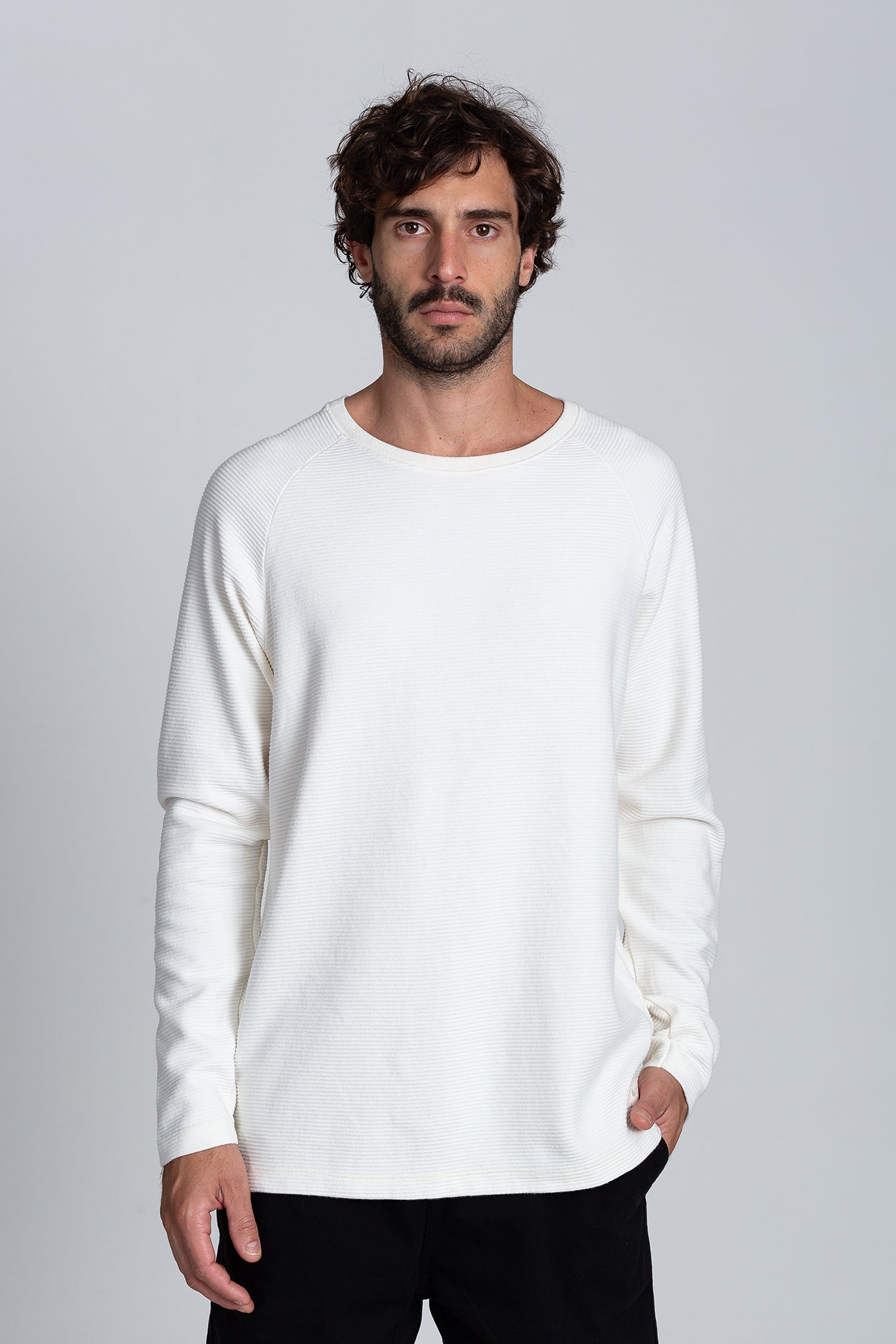 Camiseta Raglan Layer ML Off-White