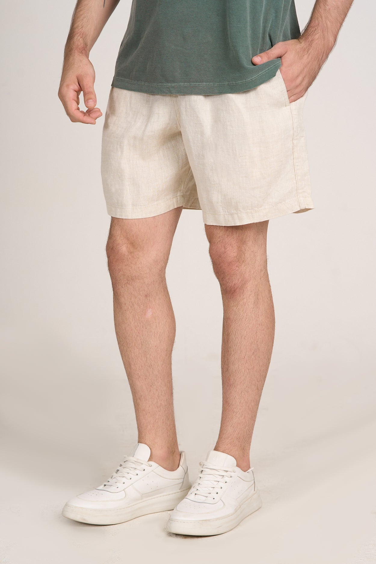 Short Puro Linho Natural