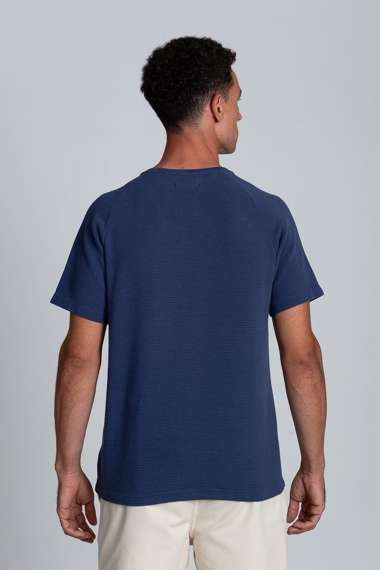 Camiseta Raglan Layer Azul Denim