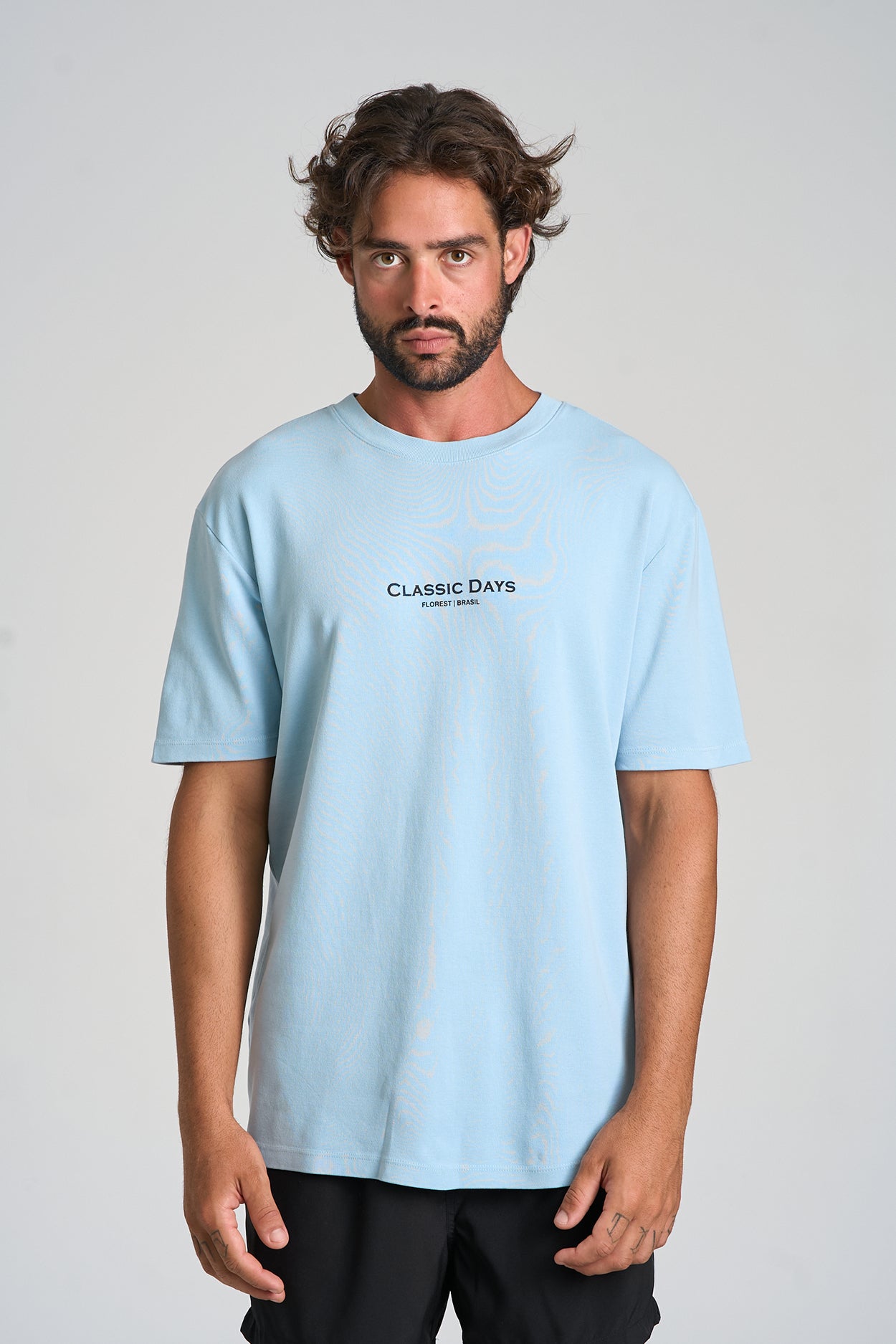 Camiseta Classic Days Over Azul Claro