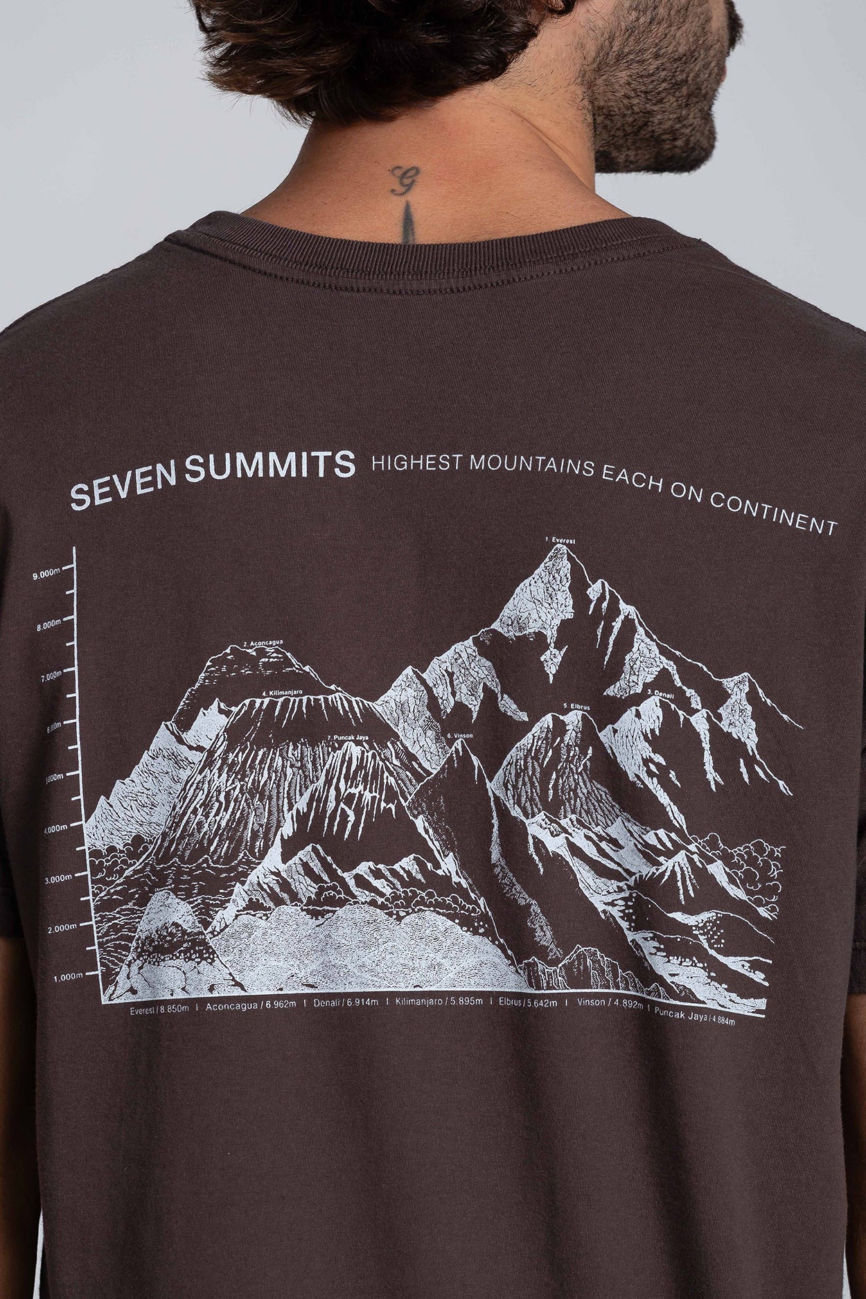 Camiseta Seven Summits Marrom