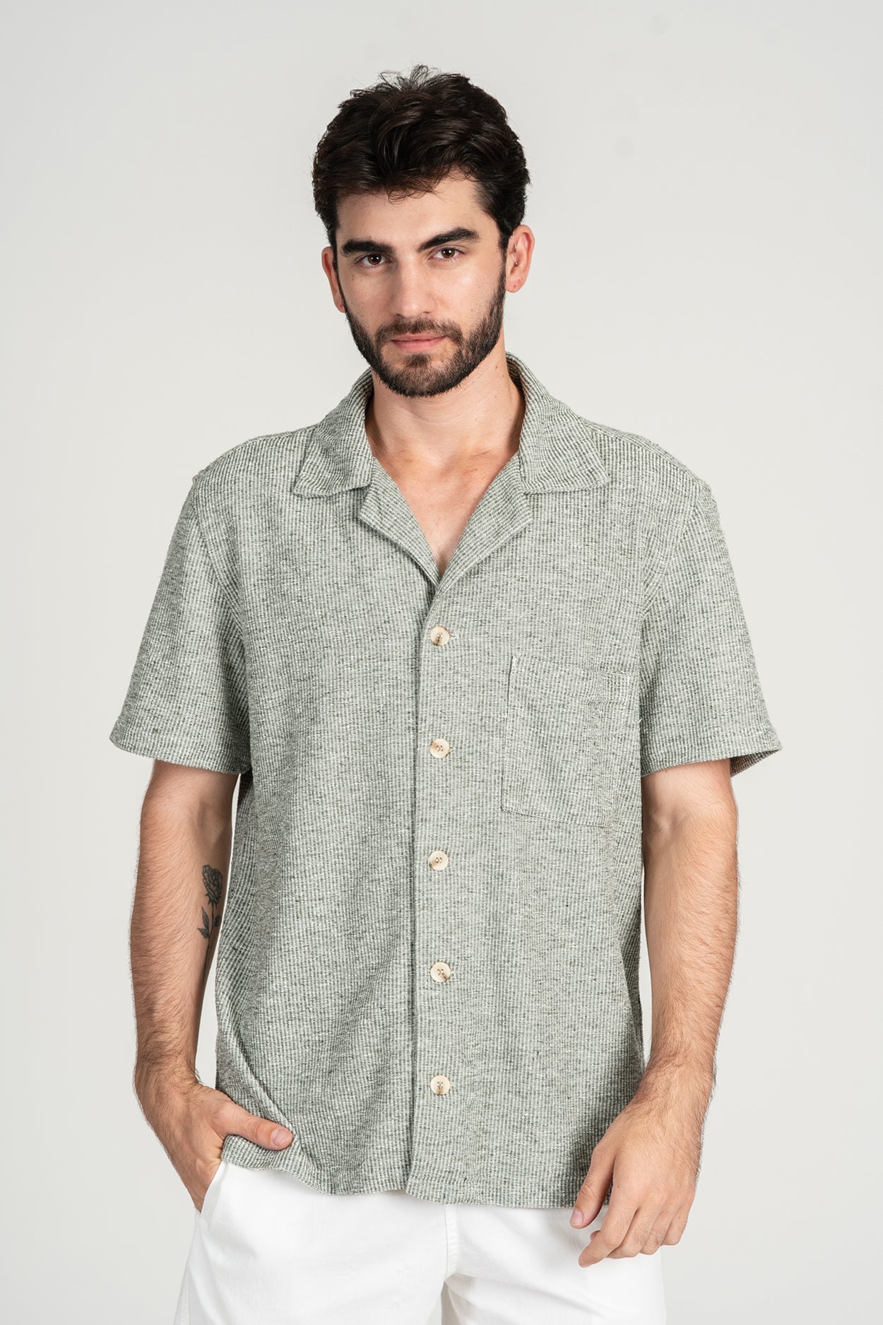CAMISA MICRO MC Verde Musgo