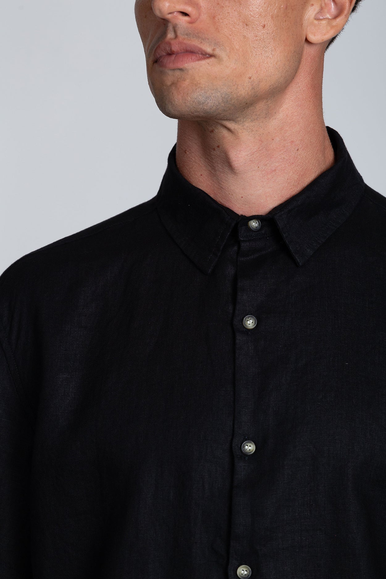 Camisa Puro Linho MC Preto