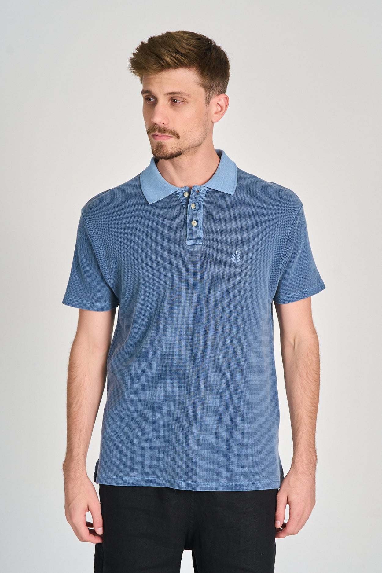 Camisa Polo Quadrile Azul