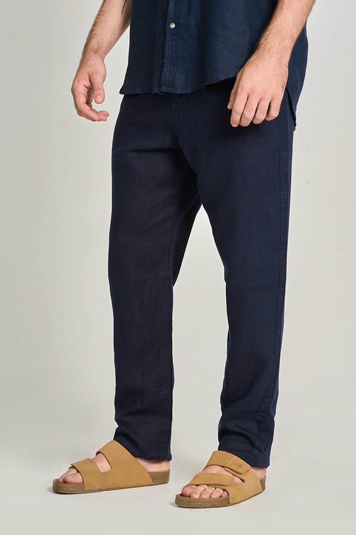 Calça Puro Linho Azul Marinho