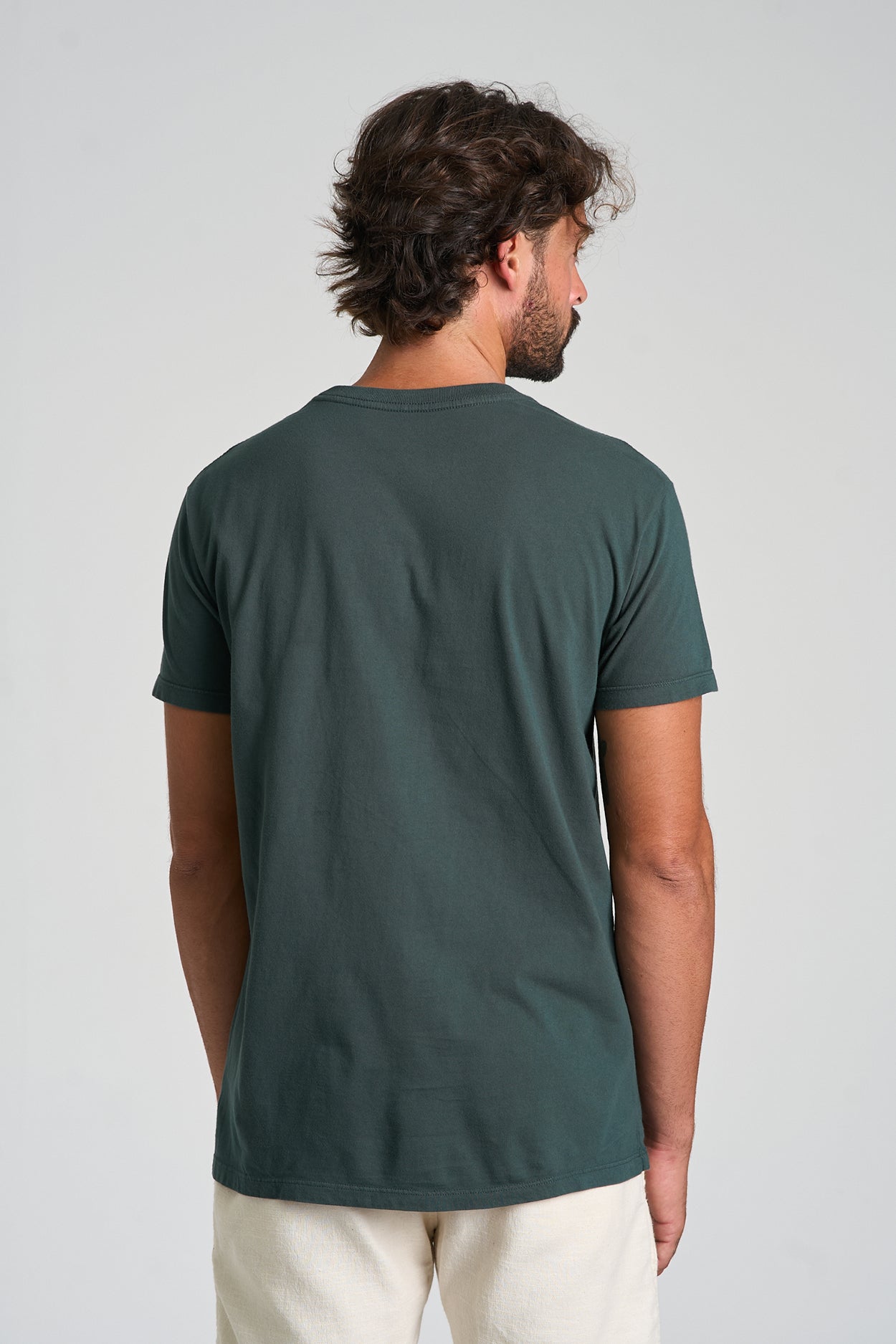 Camiseta Florest Bordado Verde