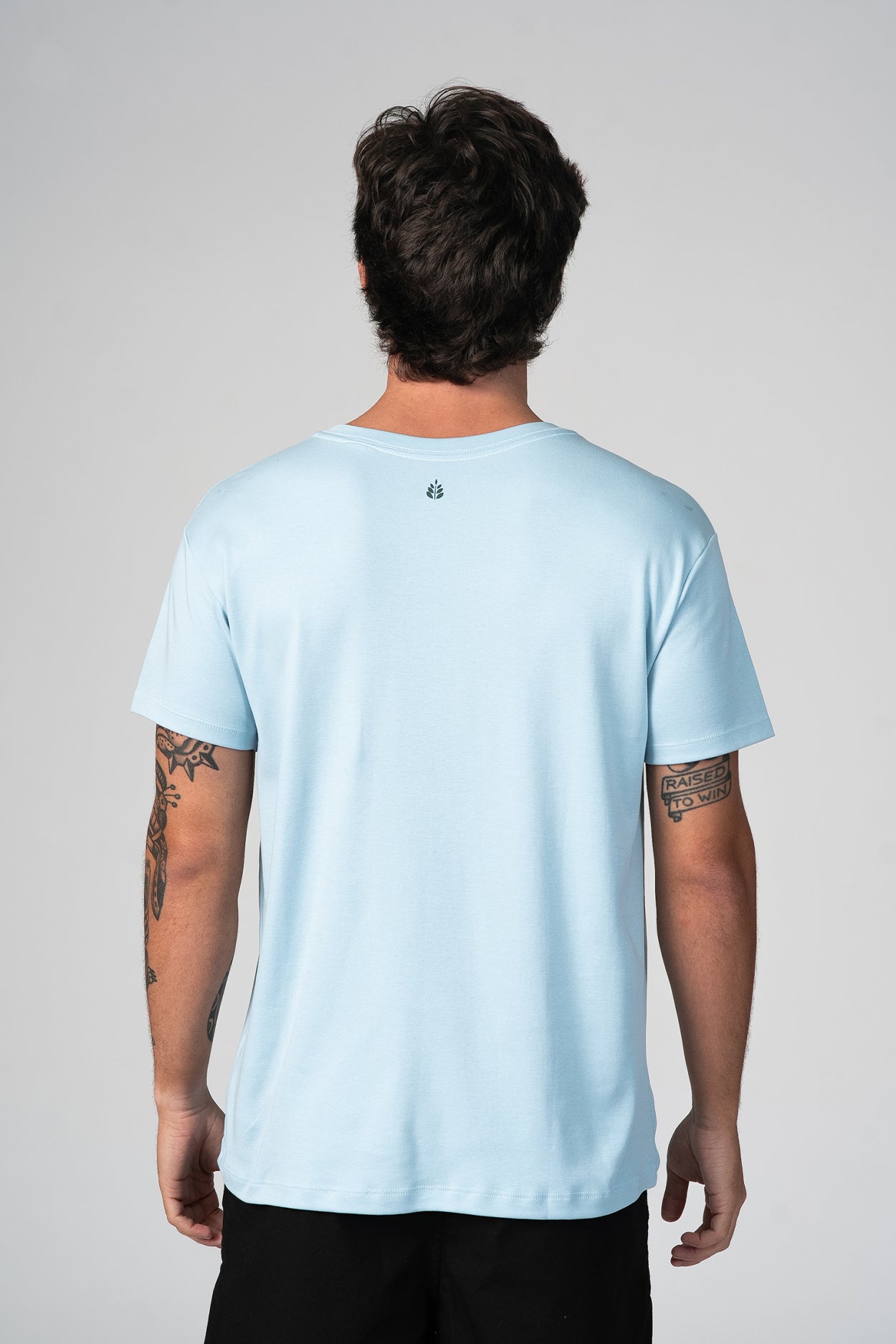 Camiseta Fio Egípcio Azul Claro