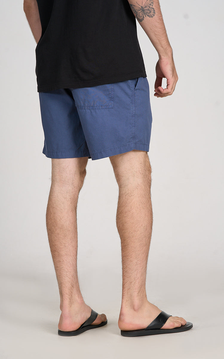 Short Sarja Leve Azul Marinho