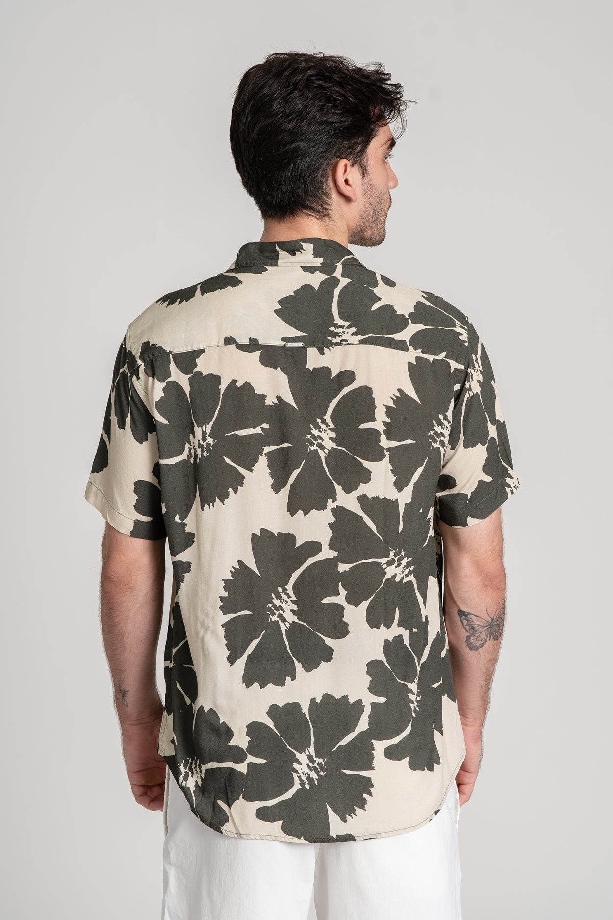 Camisa Hibiscus mc Verde
