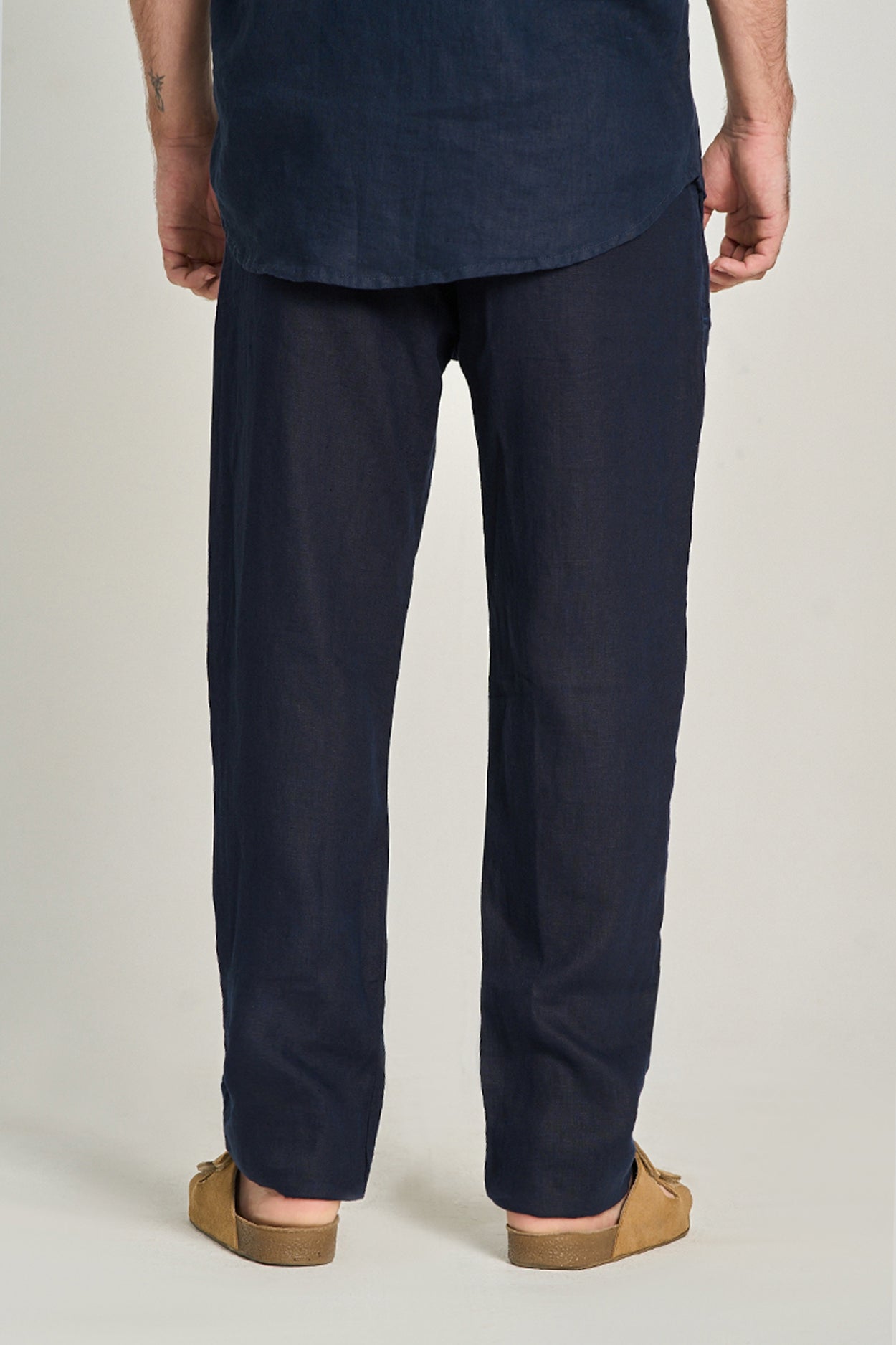 Calça Puro Linho Azul Marinho