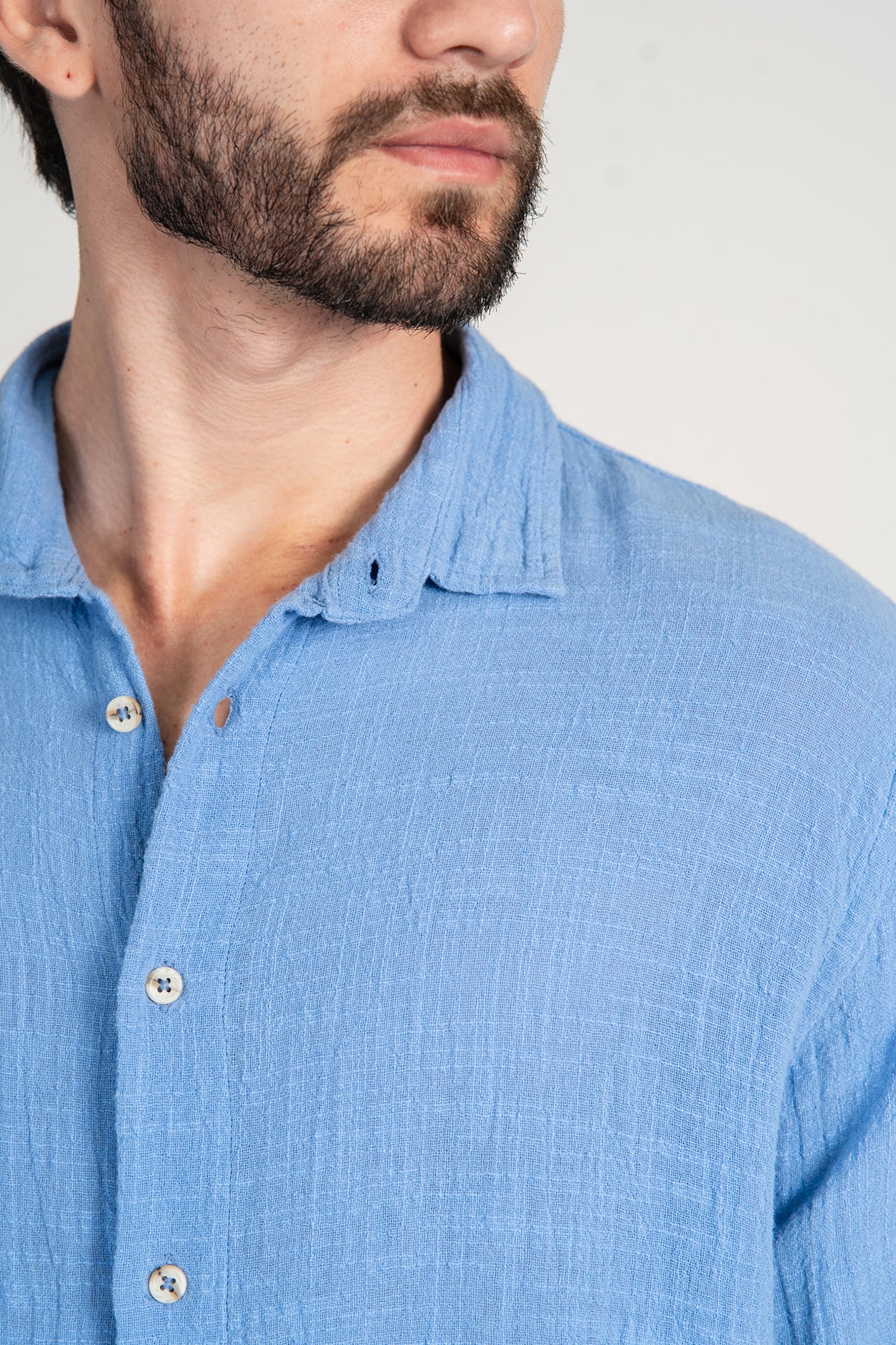 Camisa Rústica ML Azul Frescor