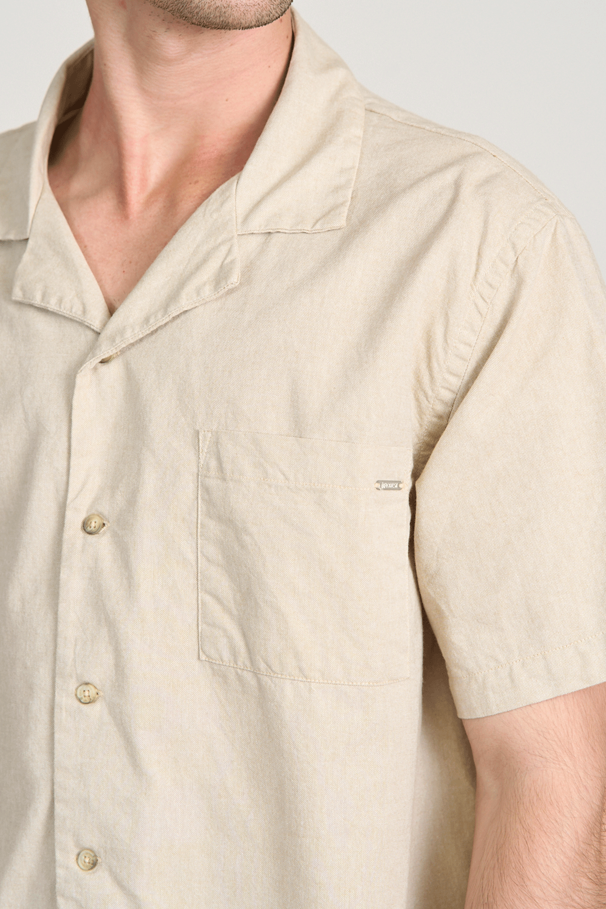 Camisa Manha MC Areia