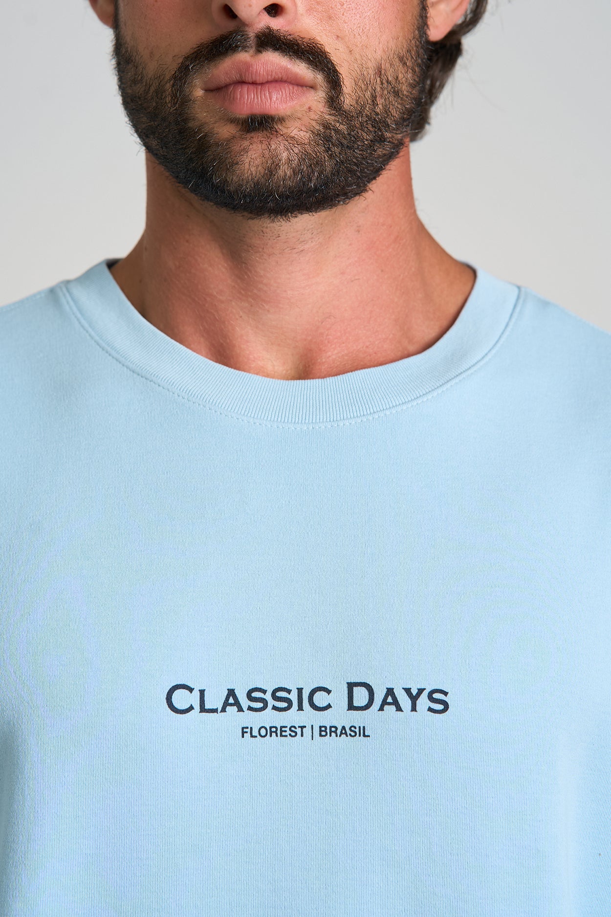 Camiseta Classic Days Over Azul Claro
