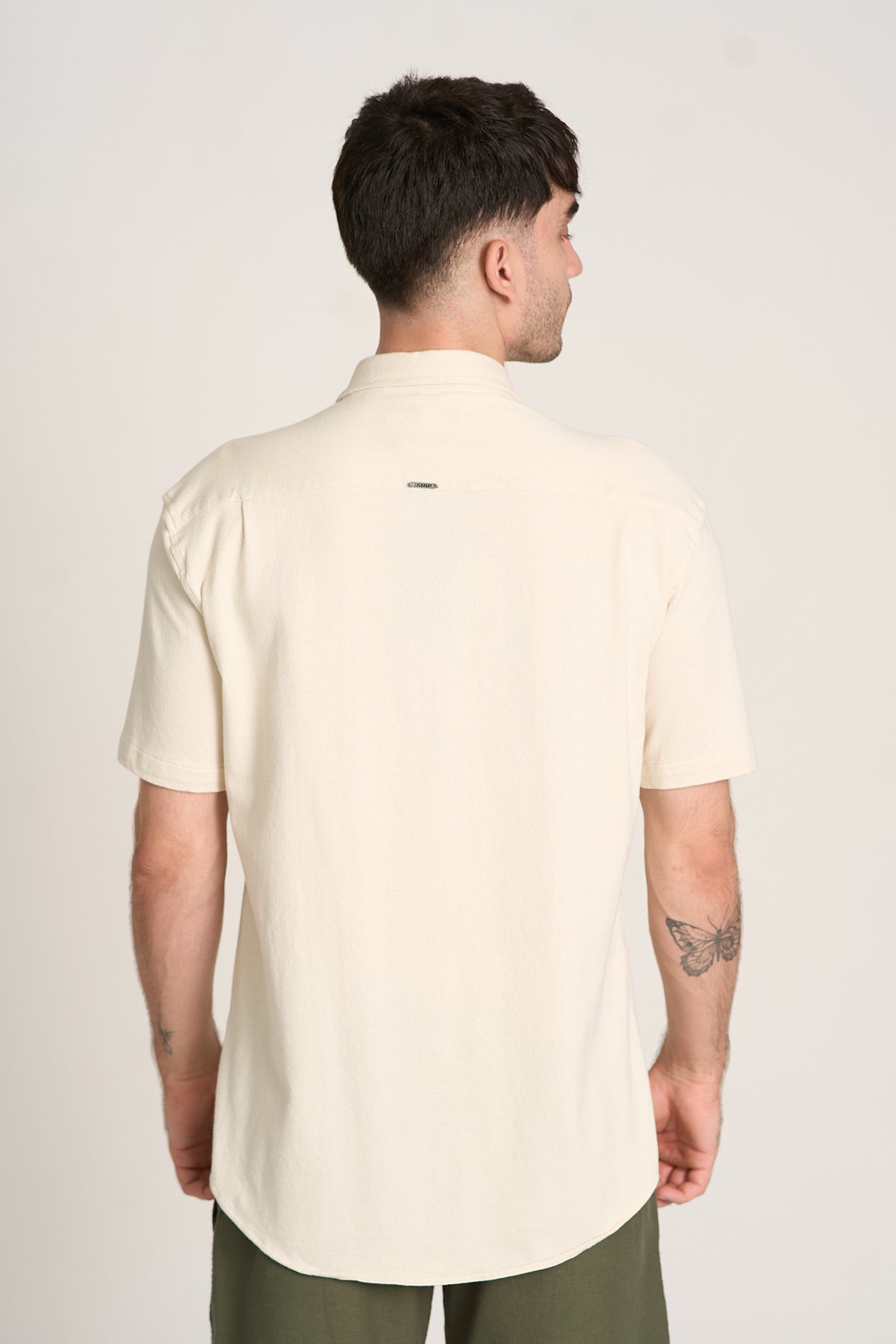 CAMISA BLANC MC Bege