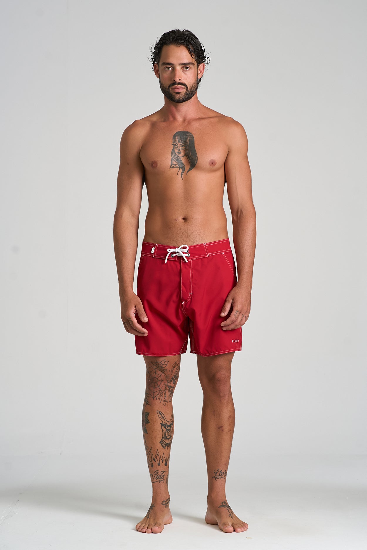 Boardshort Retropical Vermelho
