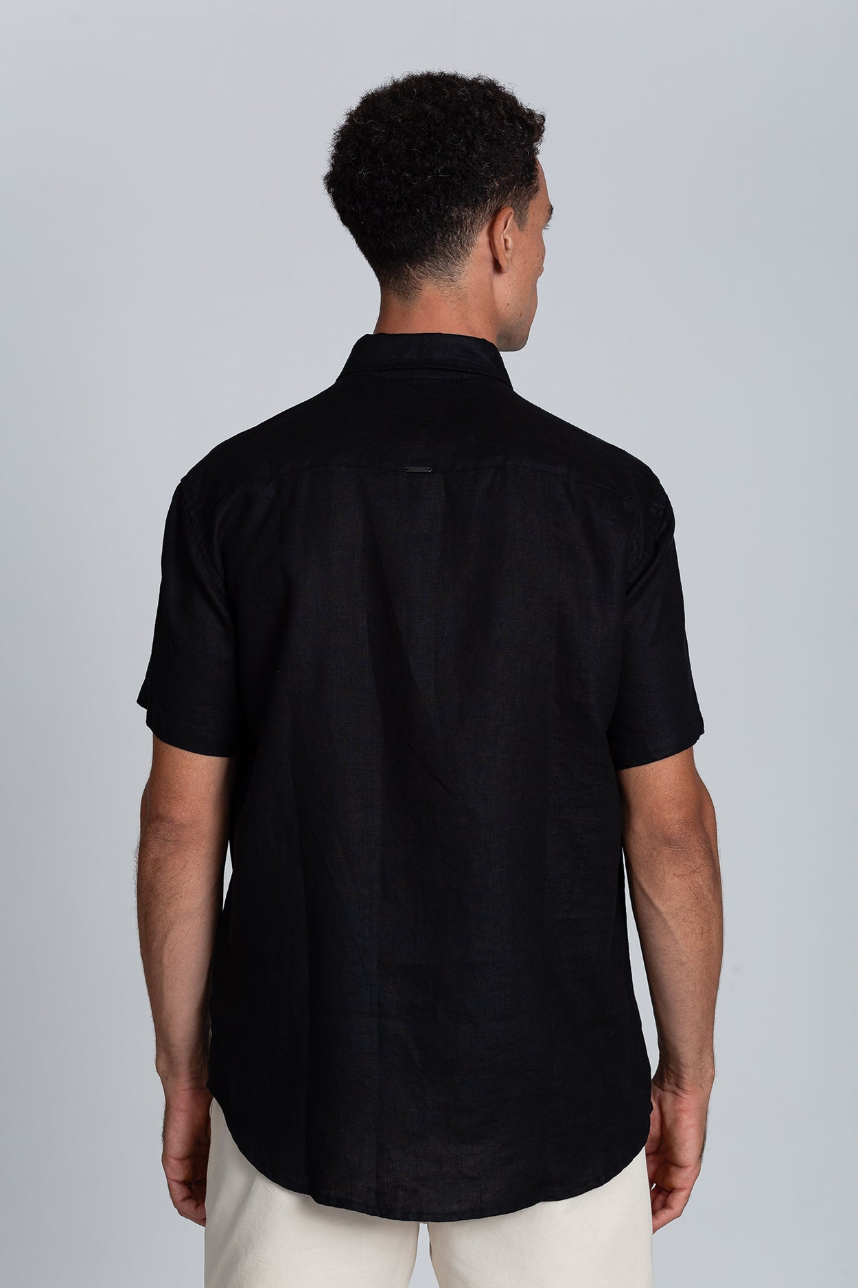 Camisa Puro Linho MC Preto
