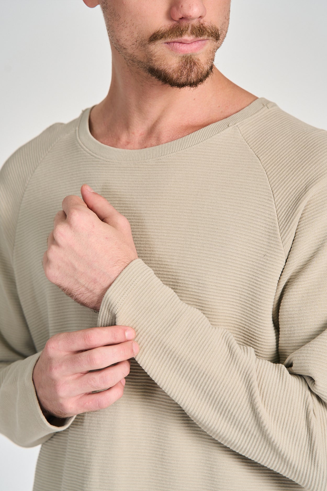 Camiseta Raglan Layer ML Caqui