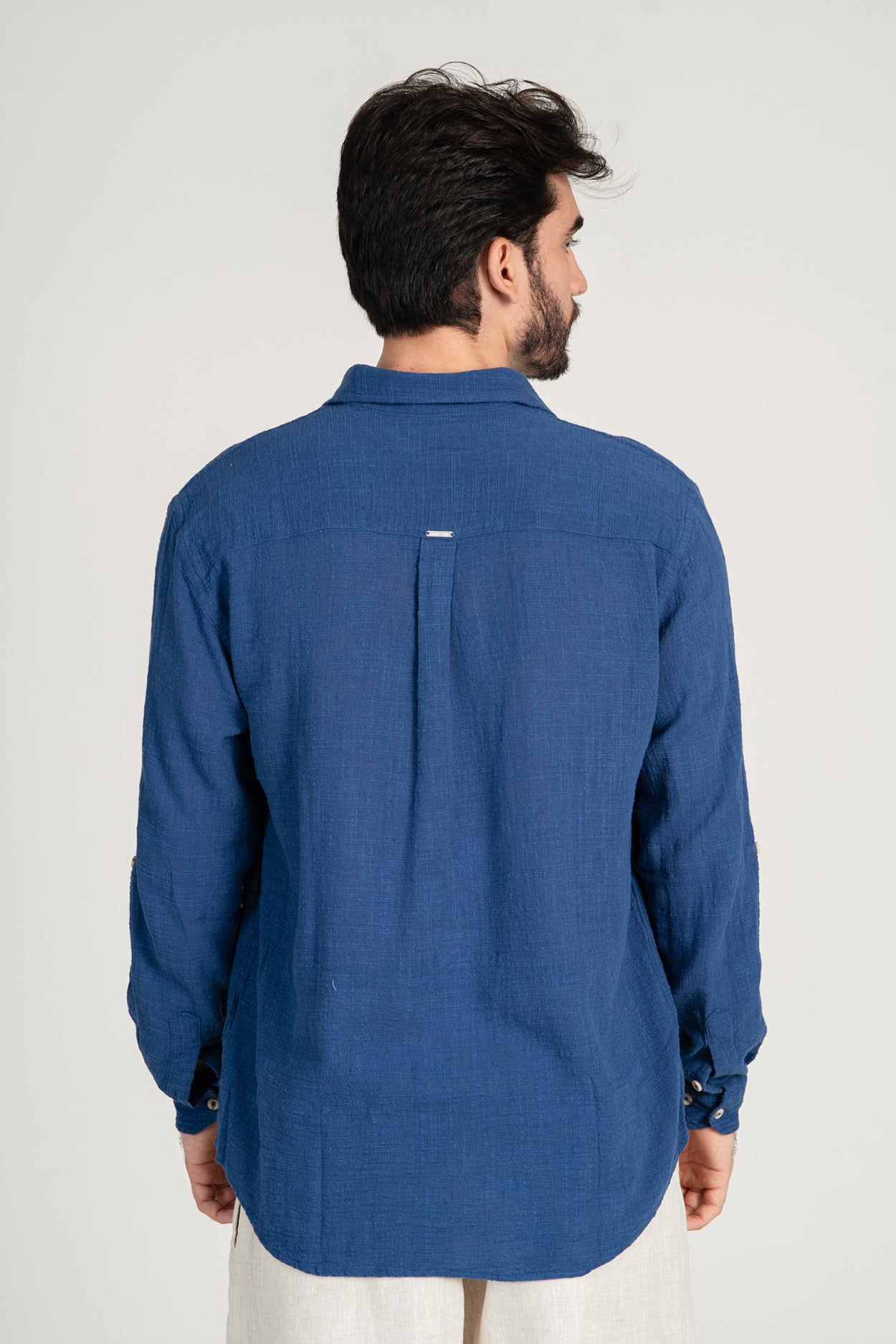Camisa Rústica ML Azul Medio