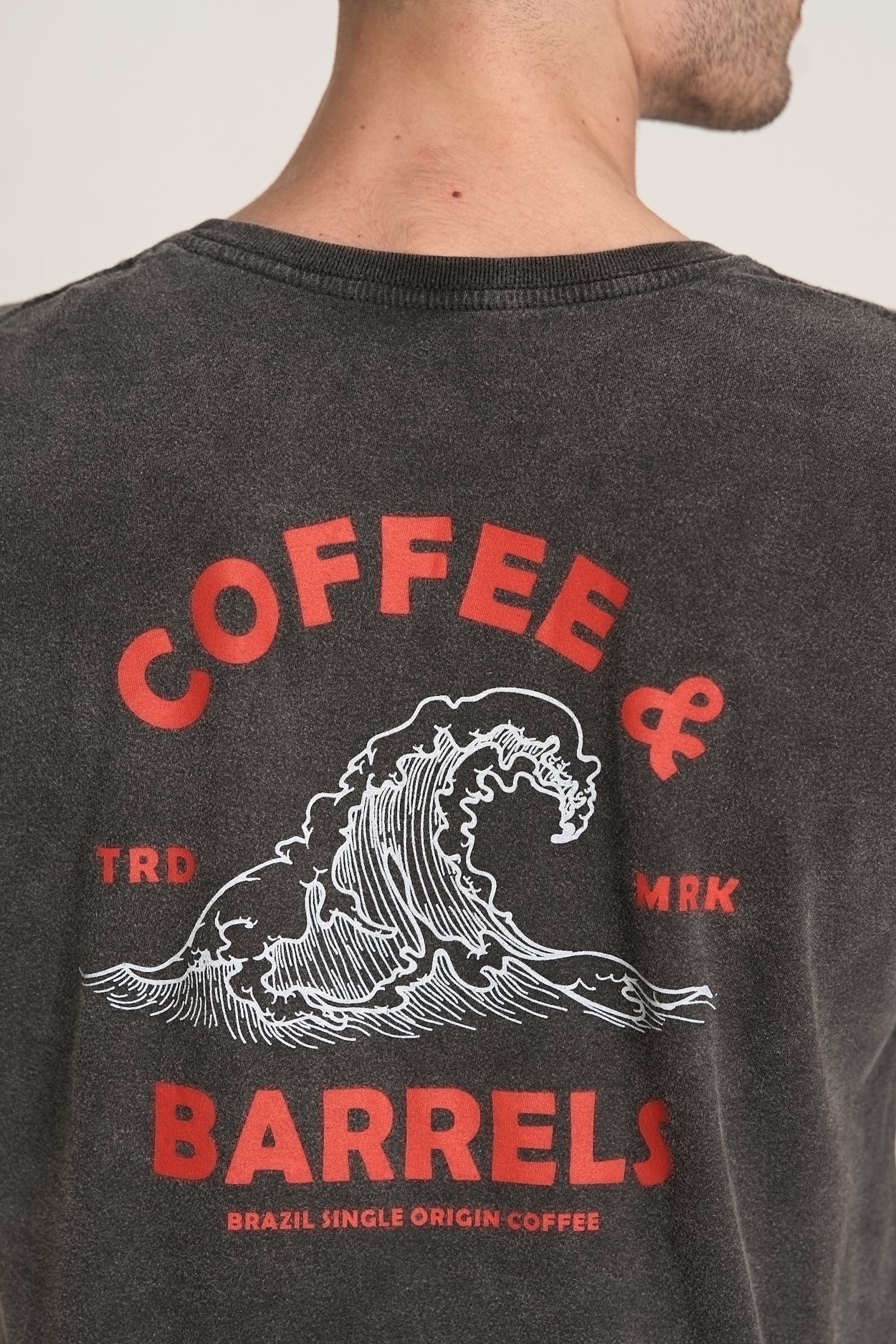 Camiseta Coffee & Barrels Preto Marmo