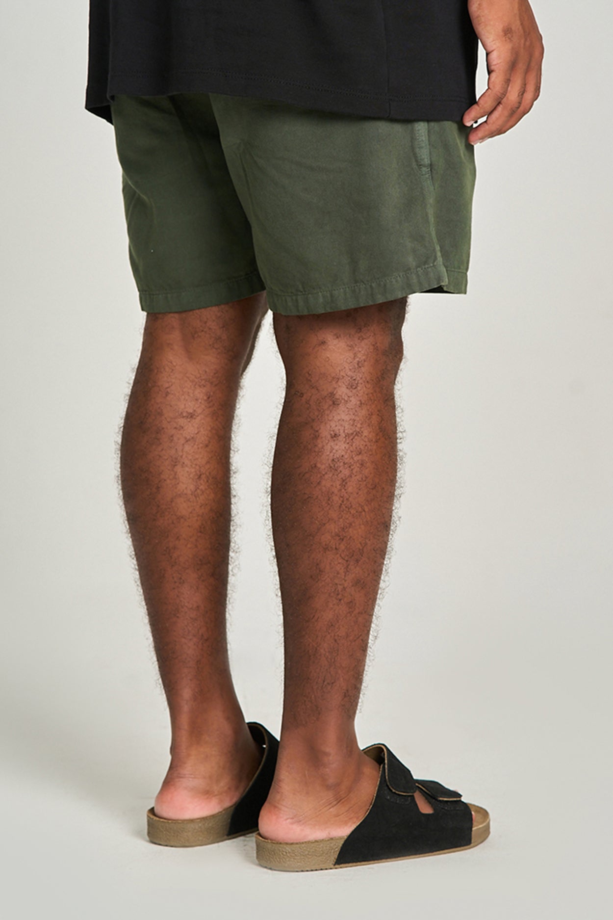 Short Sarja Volley Verde Musgo