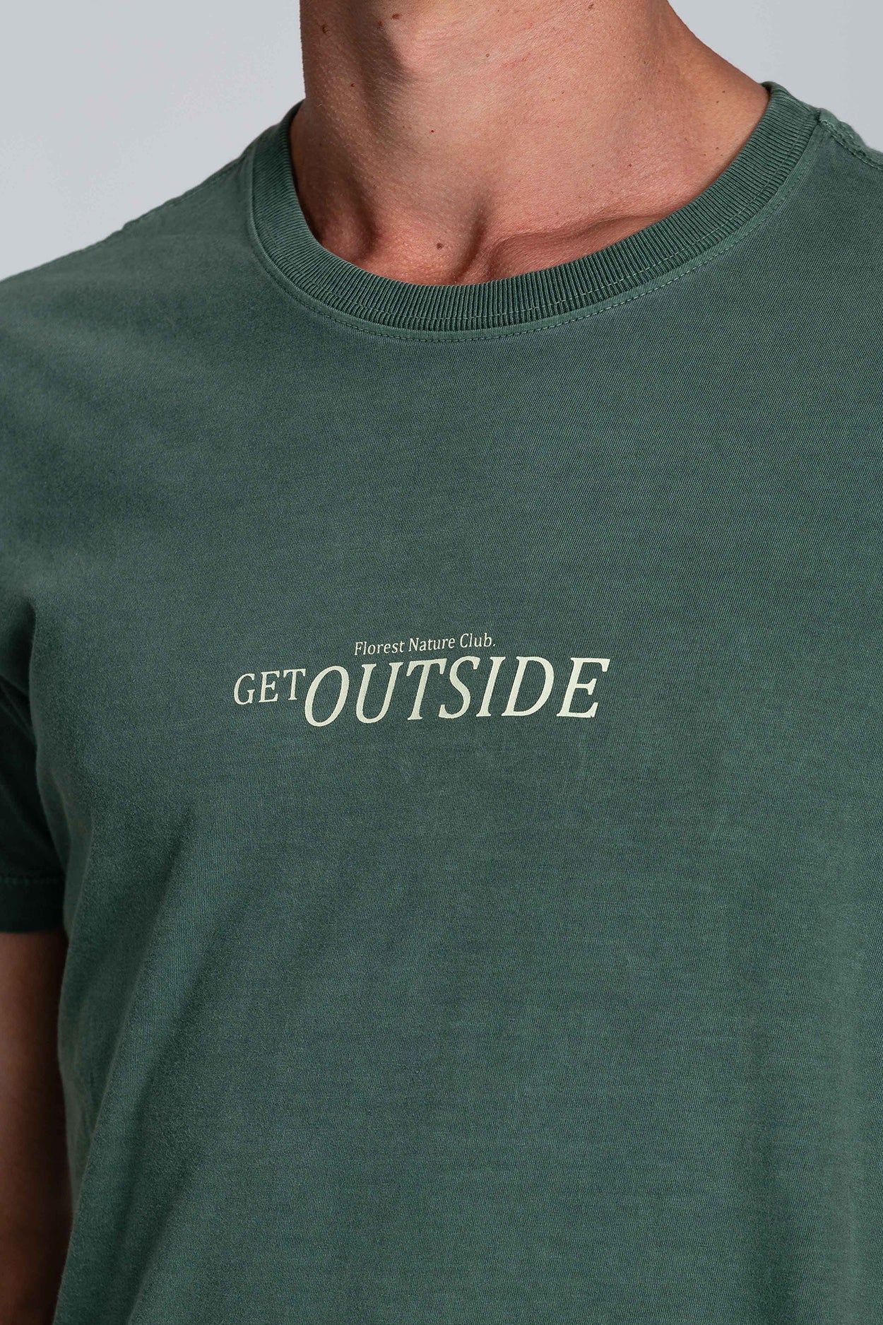 Camiseta Get Outside Stone Verde Escuro