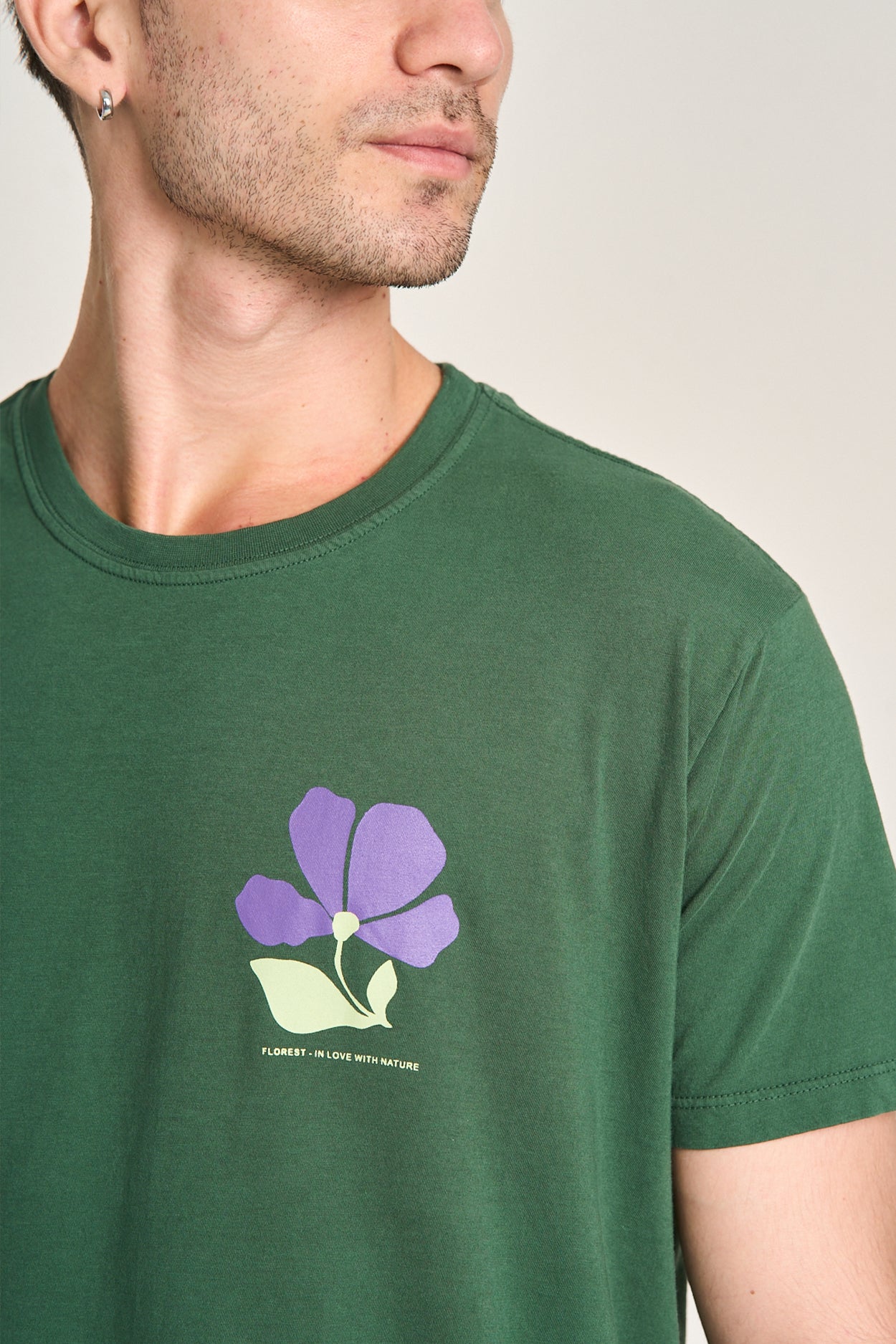 Camiseta Violeta Verde