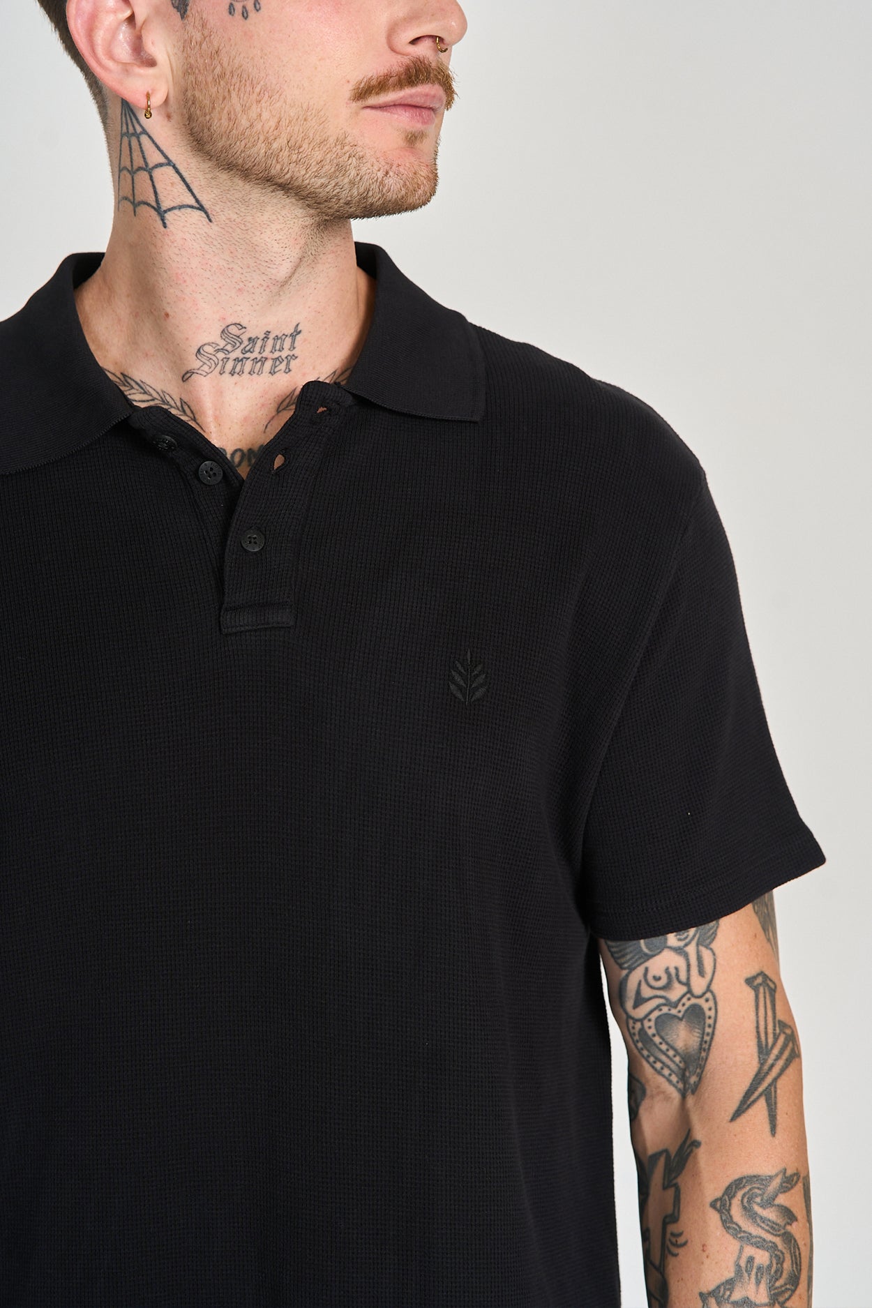 Camisa Polo Quadrile Preto Reativo