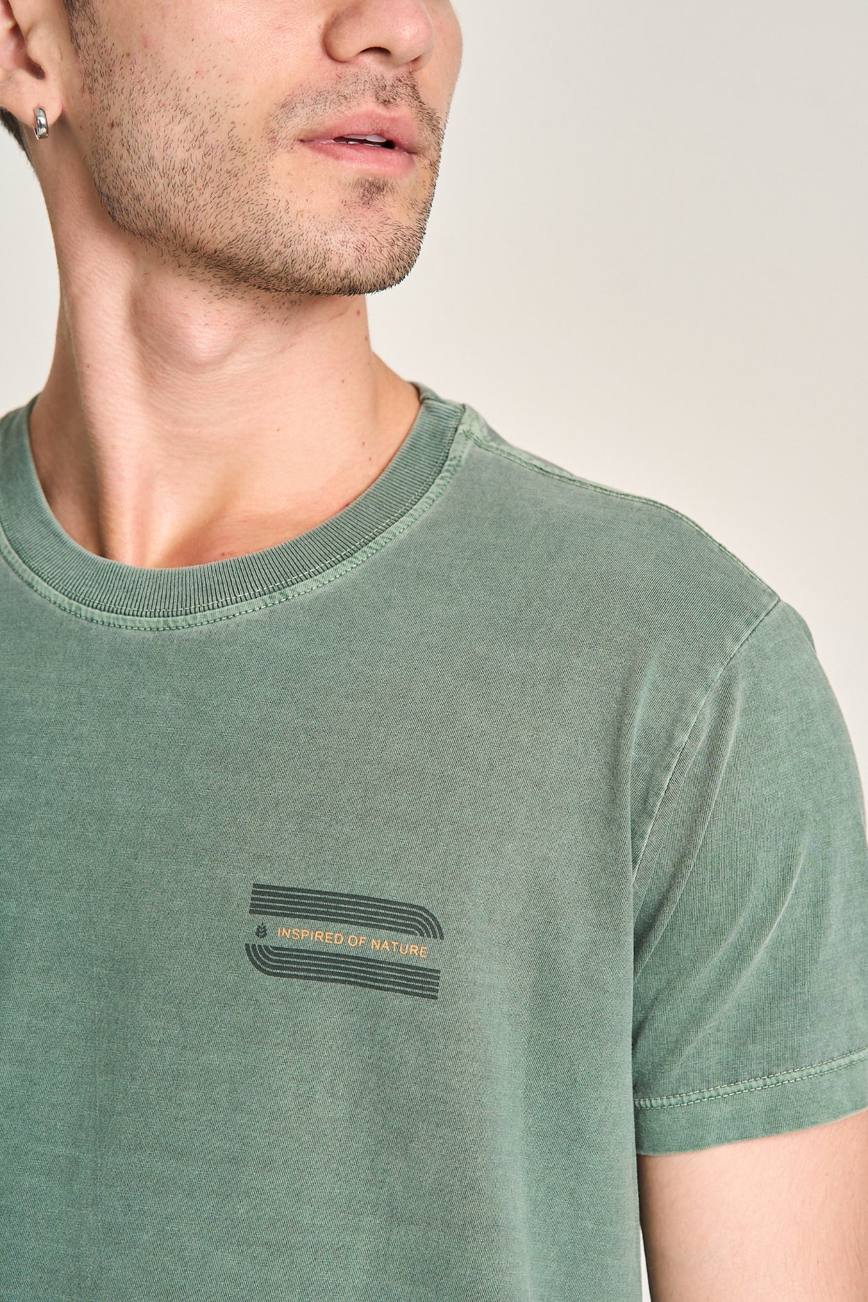 Camiseta Nature Listras Verde